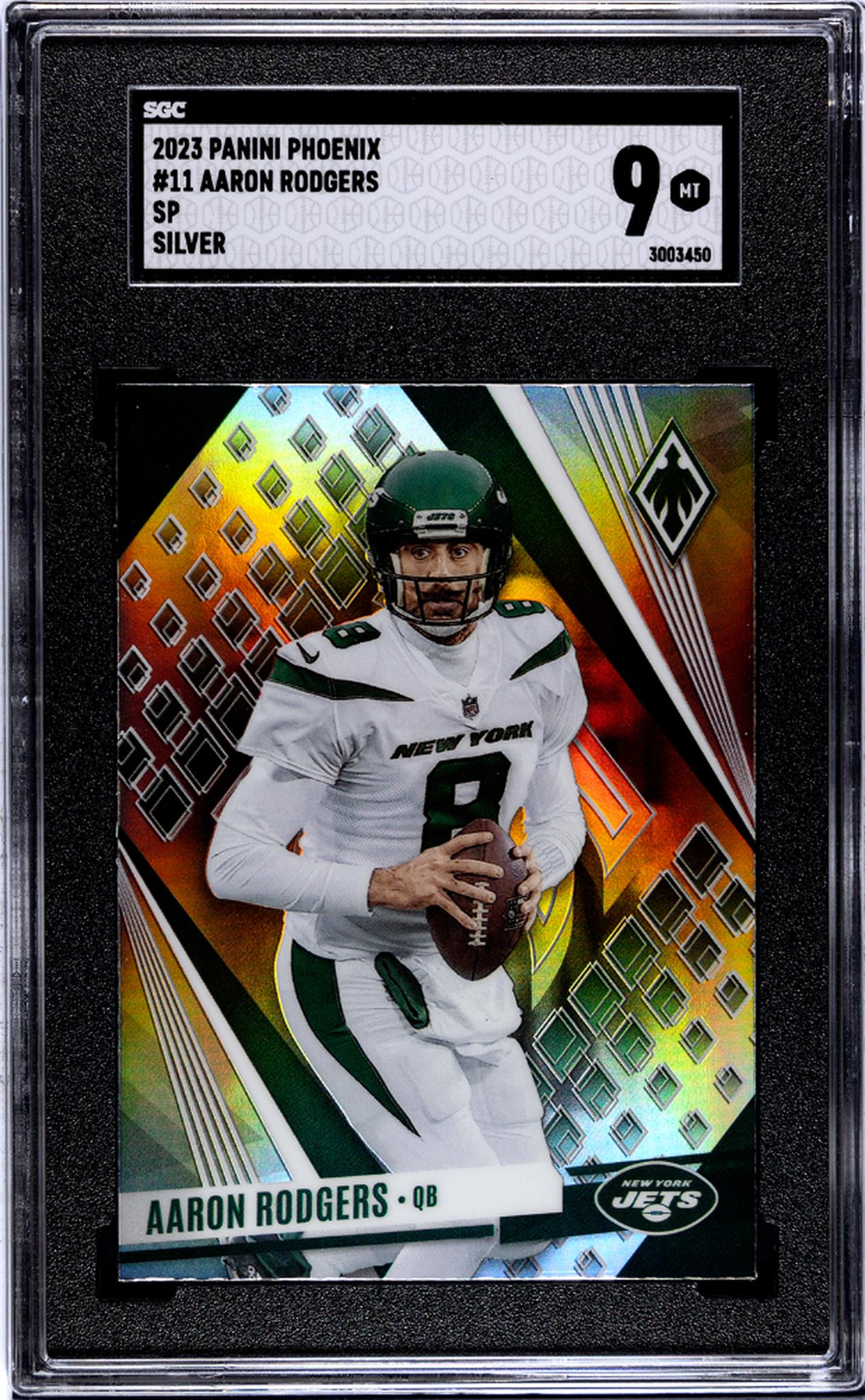 2023 Panini Phoenix Aaron Rodgers SP #11 SGC 9