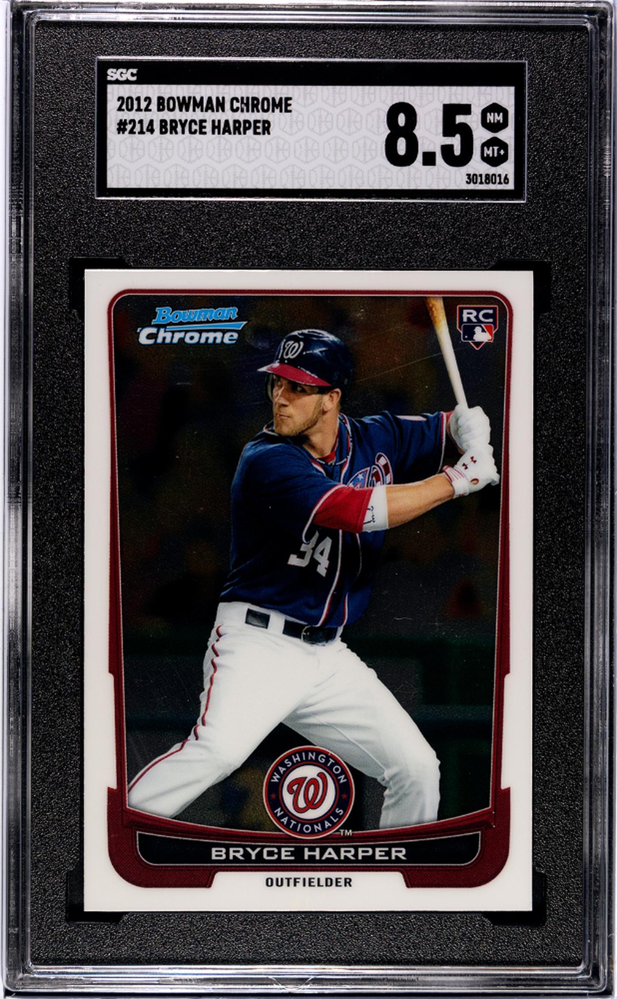 2012 Bowman Chrome #214 Bryce Harper SGC 8.5