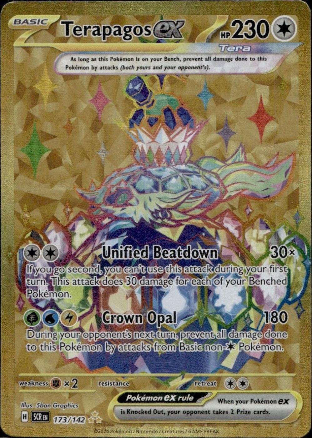 2024 Pokemon #173/142 Terapagos ex