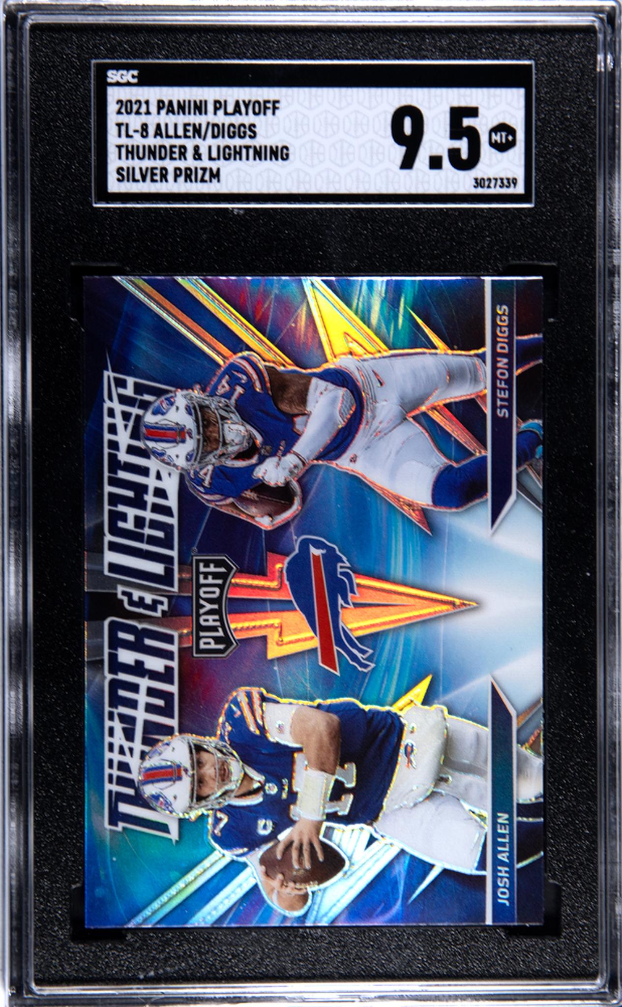 2021 Panini Playoff #TL-8 Josh Allen/Stefon Diggs Silver  SGC 9.5