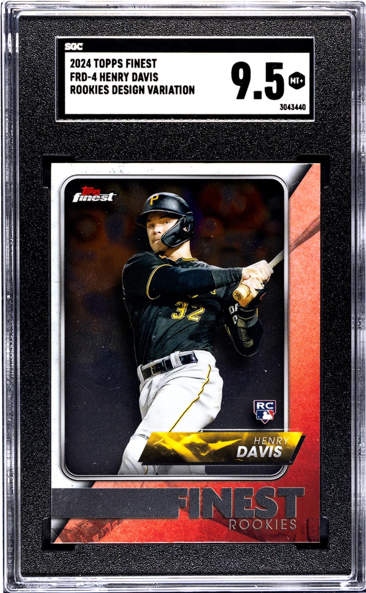 2024 Topps Finest #FRD-4 Henry Davis Rookies Design Variation SGC 9.5