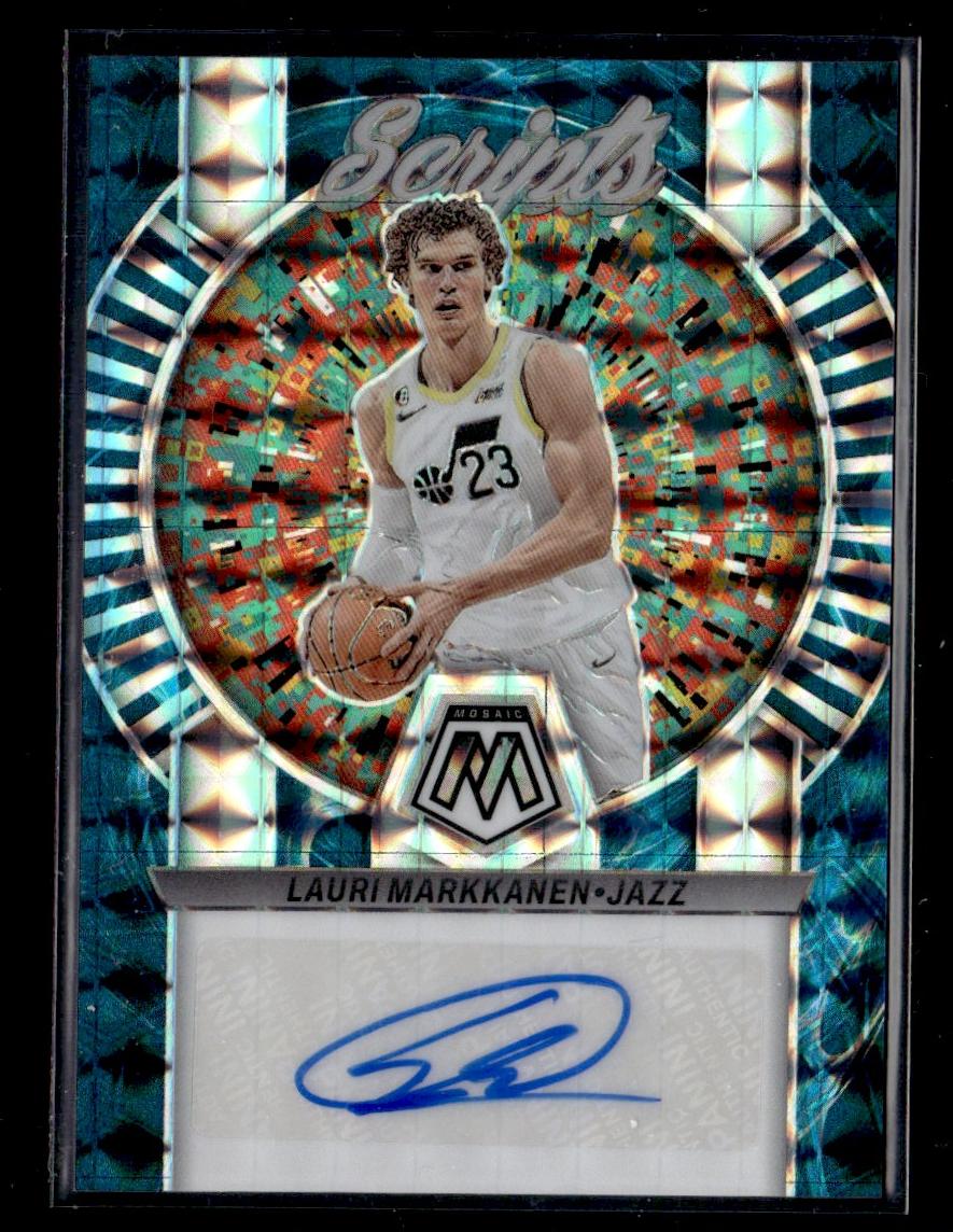 2022-23 Panini Mosaic Scripts Lauri Markkanen #MS-MAR Auto