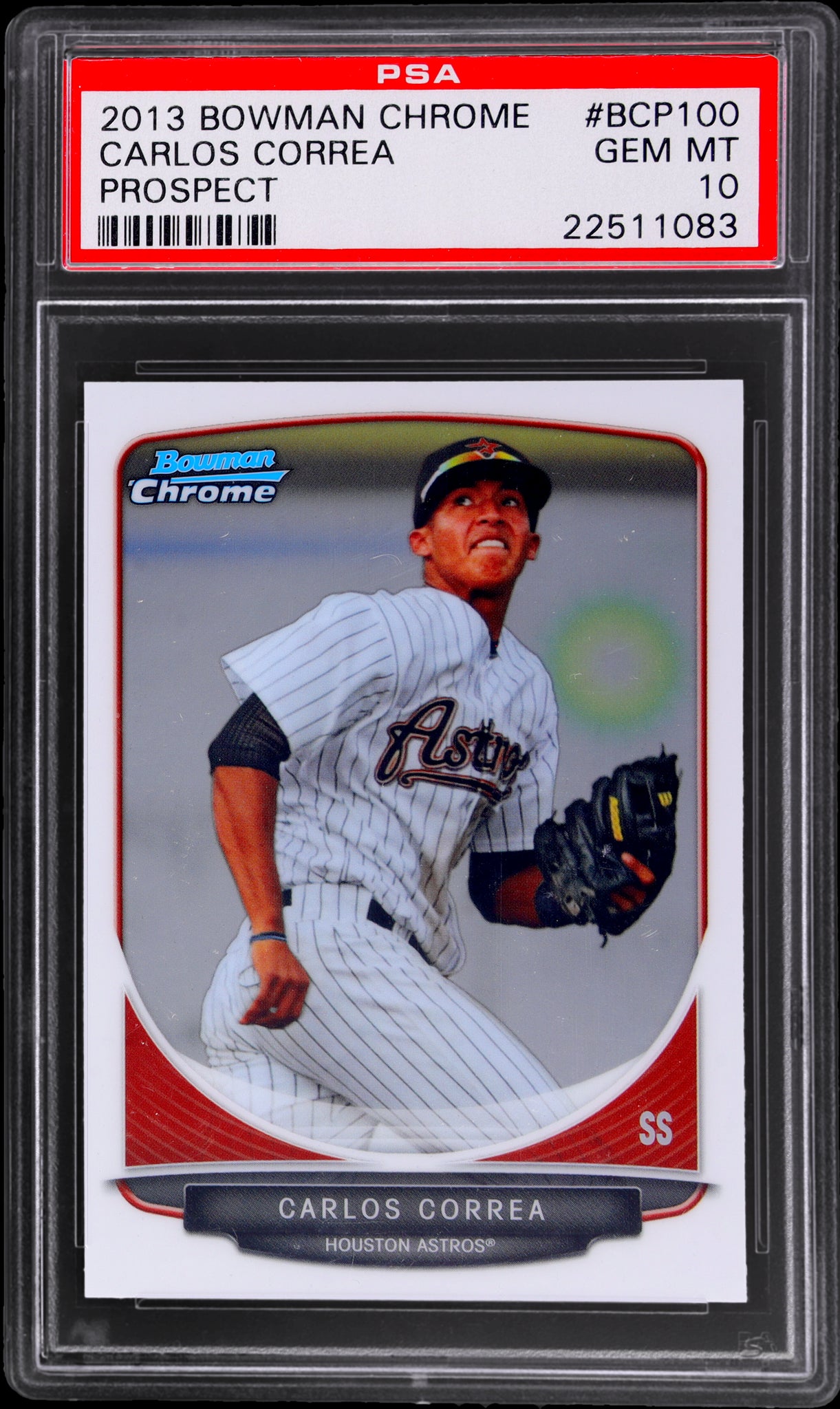 2013 Bowman Chrome Prospect Carlos Correa #BCP100 PSA 10