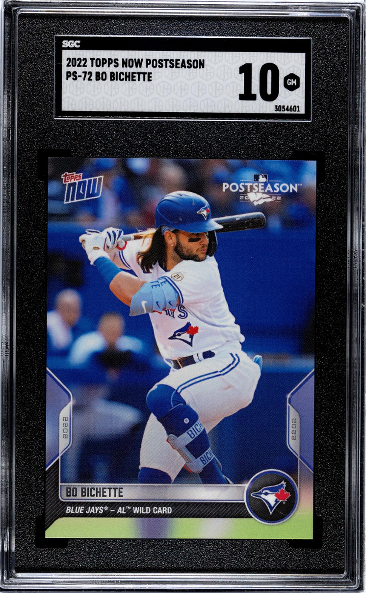 2022 Topps Now Postseason #PS-72 Bo Bichette SGC 10