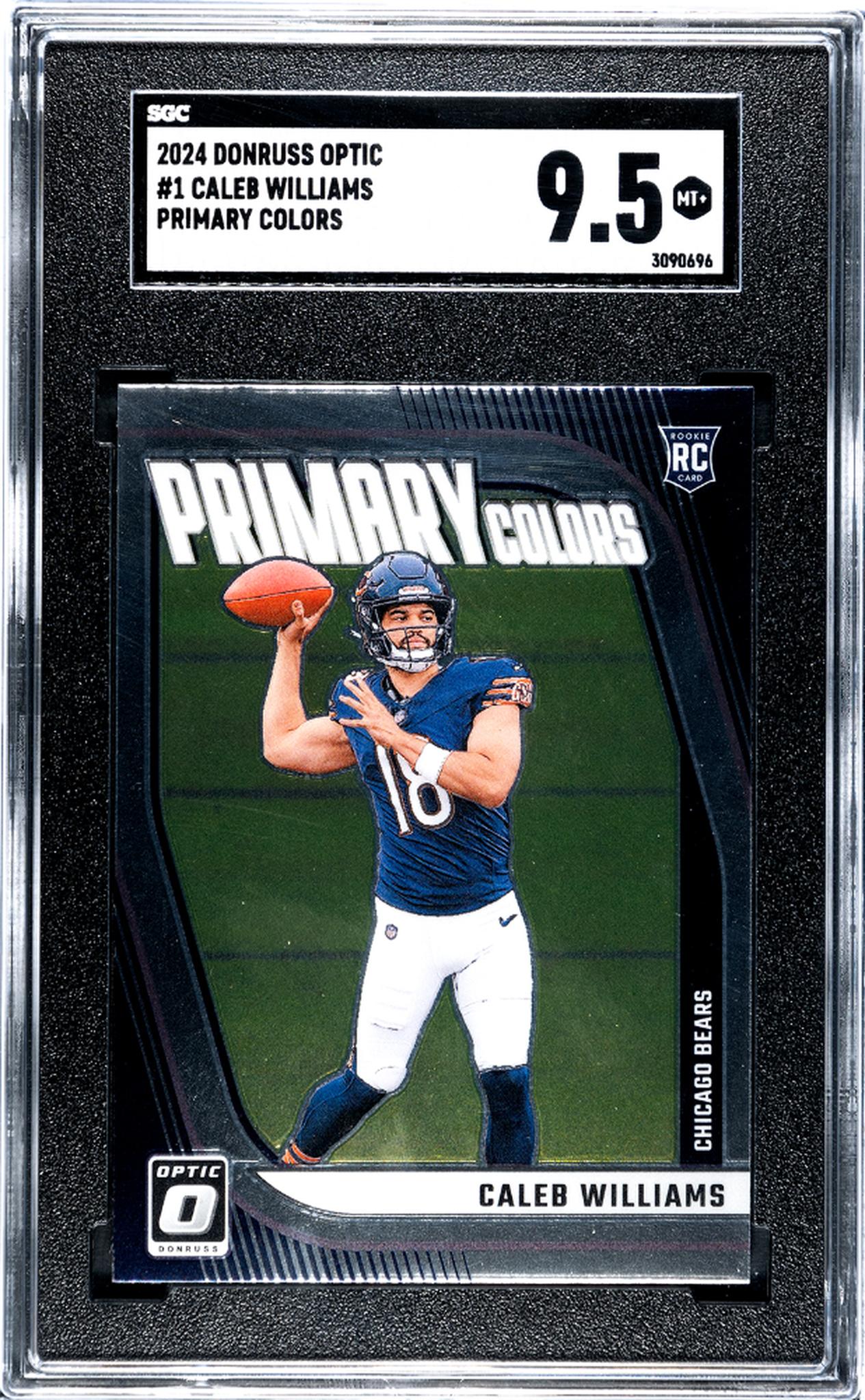2024 Donruss Optic #1 Caleb Williams Primary Colors SGC 9.5