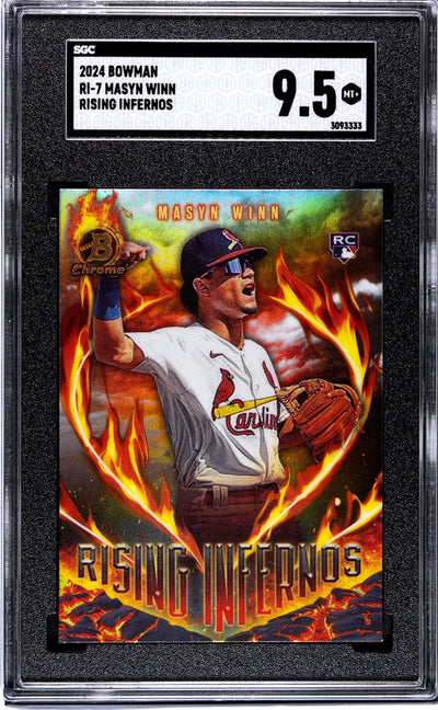 2024 Bowman #RI-7 Masyn Winn Rising Infernos SGC 9.5
