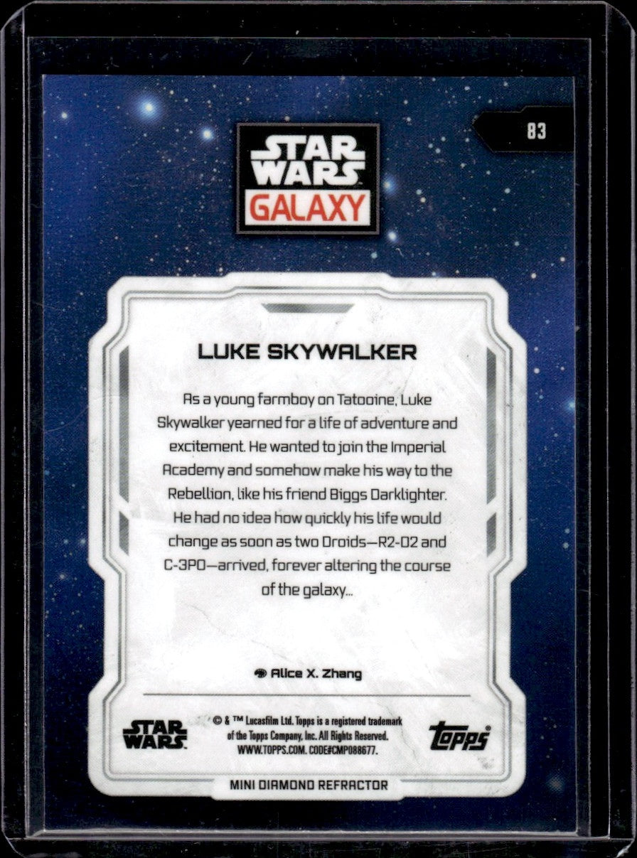 Topps Star Wars Galaxy #83 Luke Skywalker 