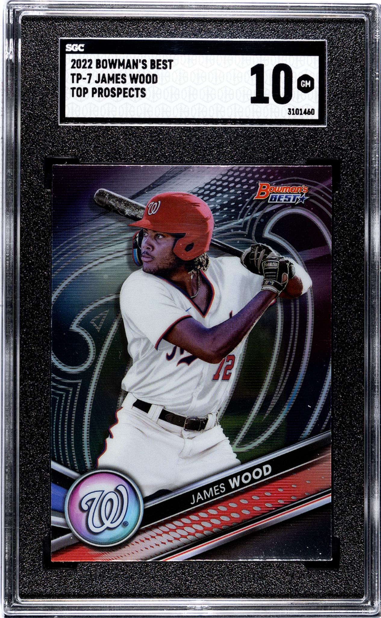 2022 Bowman's Best #TP-7 James Wood Top Pros. SGC 10