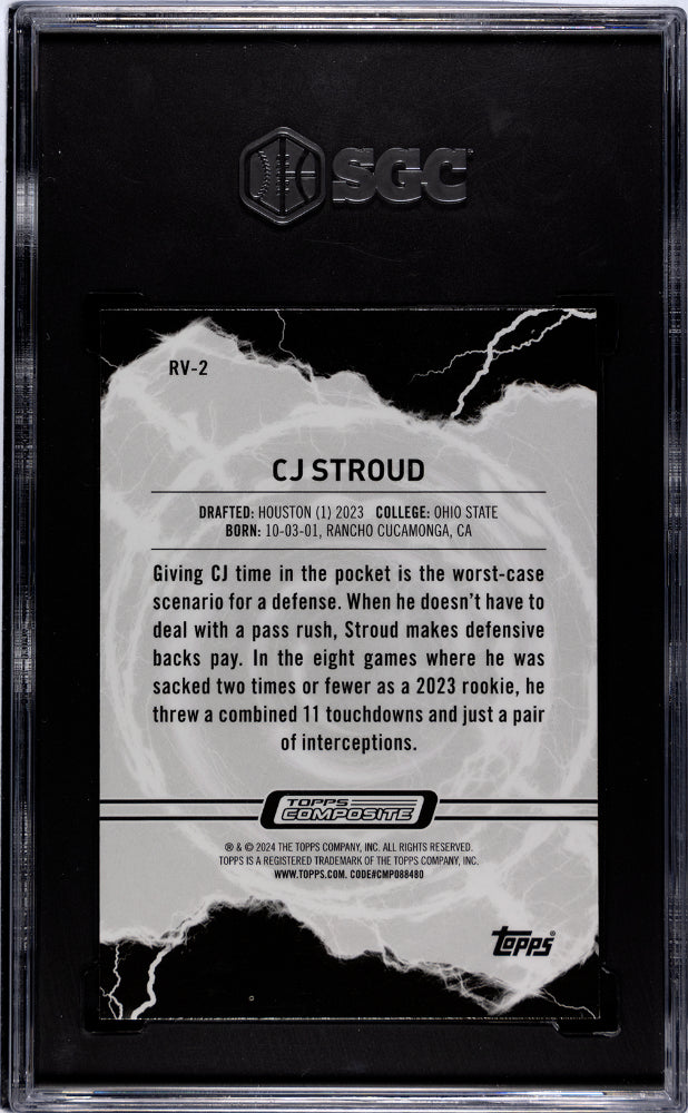 2023 Topps Composite CJ Stroud Resurgence Voltaic #RV-2 SGC 10