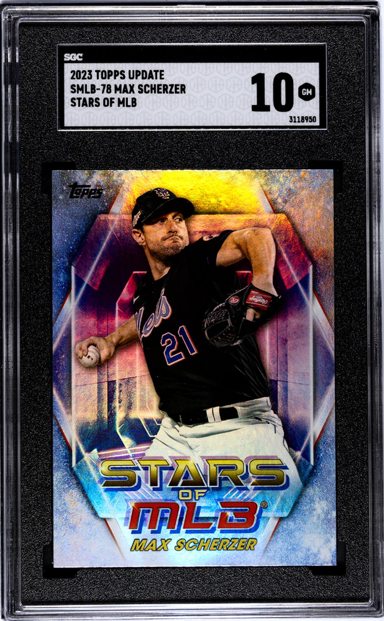 2023 Topps Update Stars of MLB Max Scherzer #SMLB-78 SGC 10