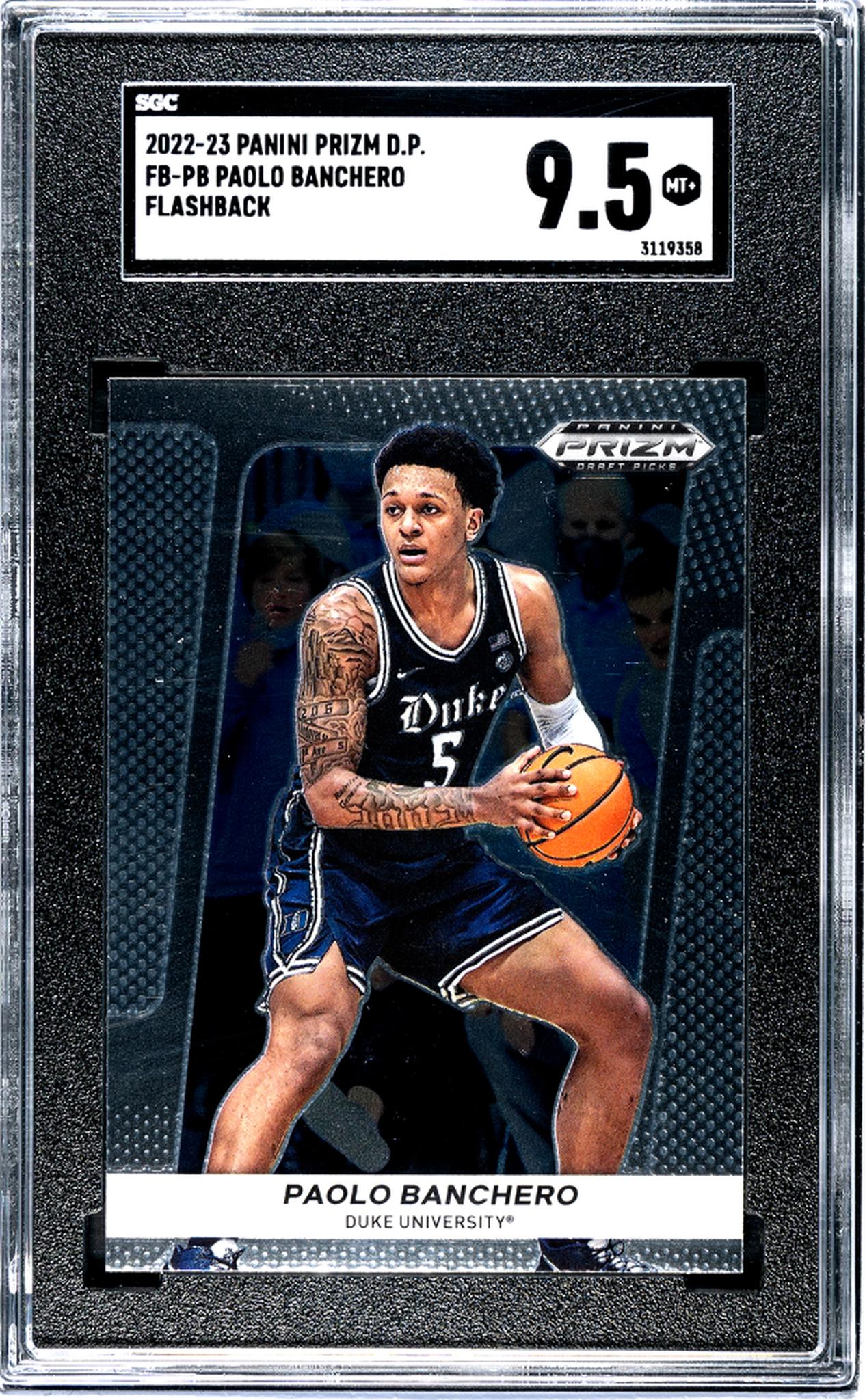 2022 Prizm #FB-PB Paolo Banchero Flashback SGC 9.5