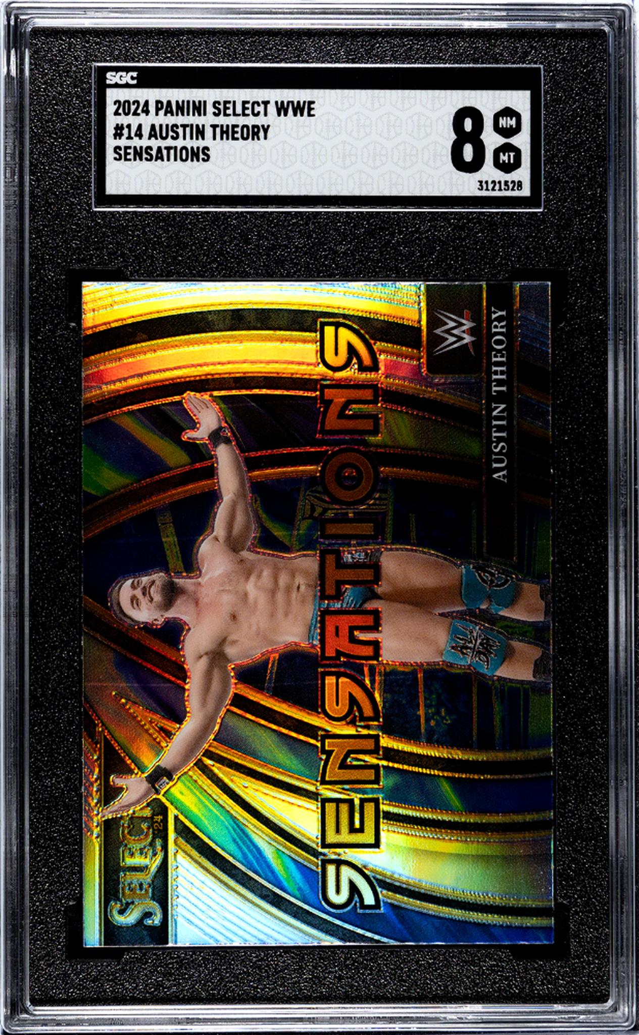 2024 Panini Select Wwe #14 Austin Theory Sensations SGC 8