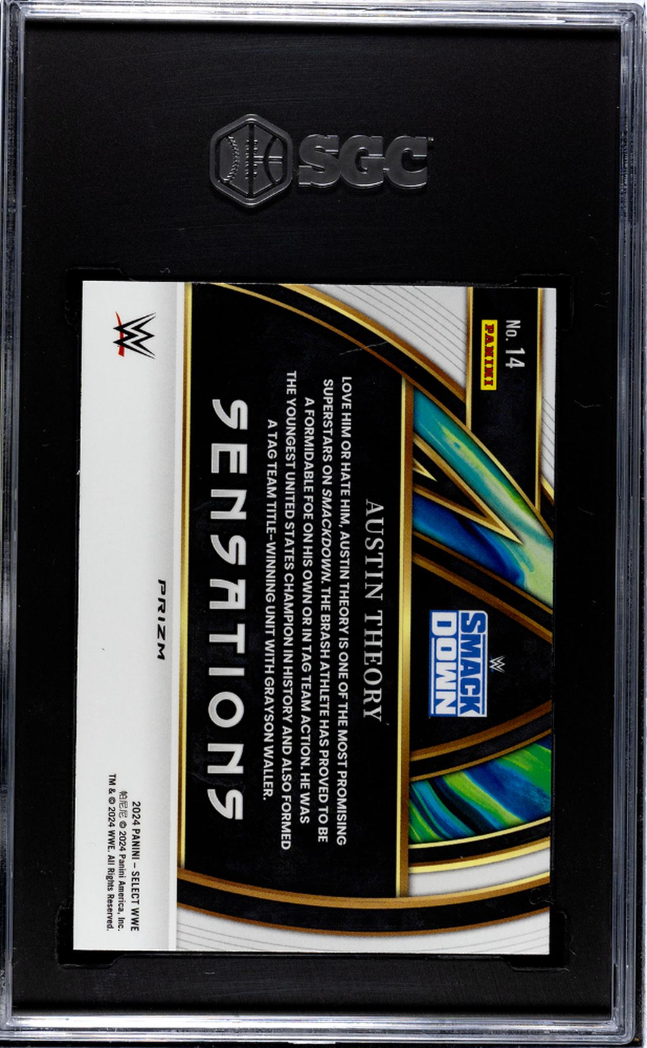 2024 Panini Select Wwe #14 Austin Theory Sensations SGC 8