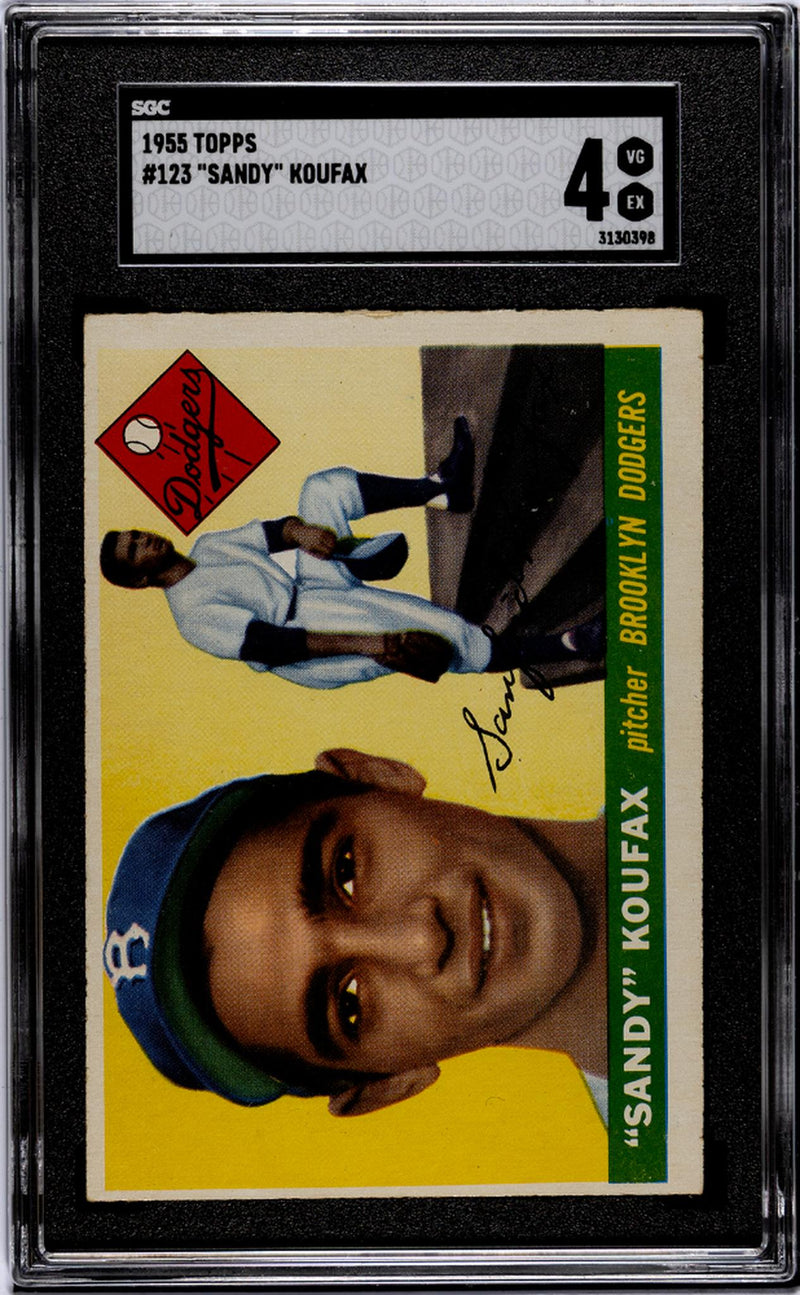 1955 Topps #123 Sandy Koufax SGC 4
