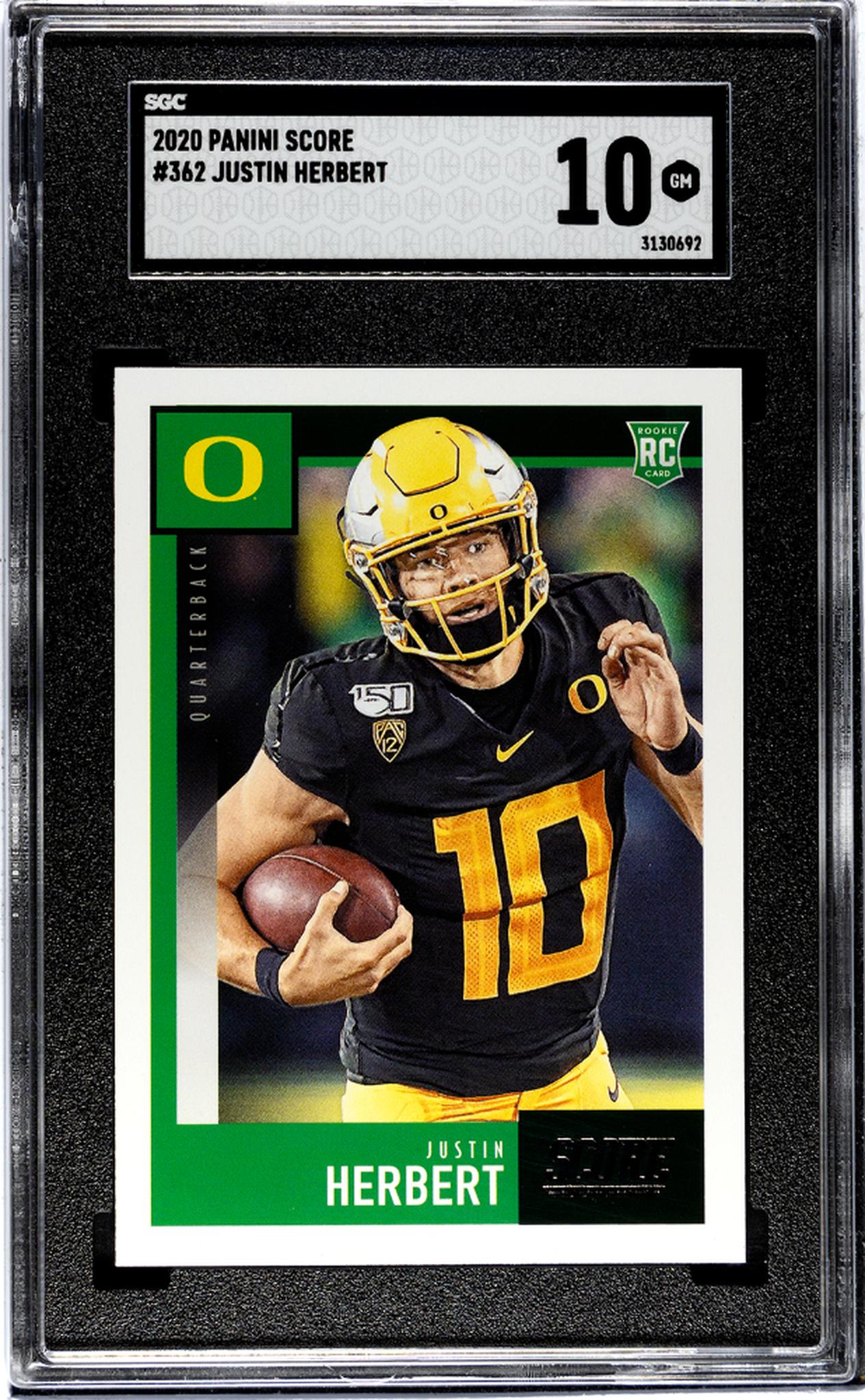 2020 Score #362 Justin Herbert SGC 10