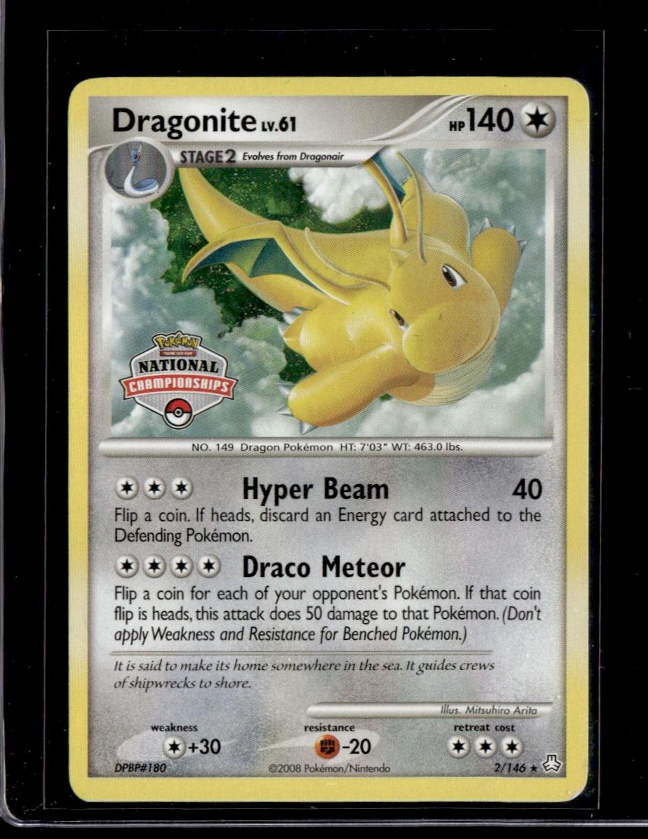 2008 Pokémon DP Promo Nationals Dragonite #2/146 Holo