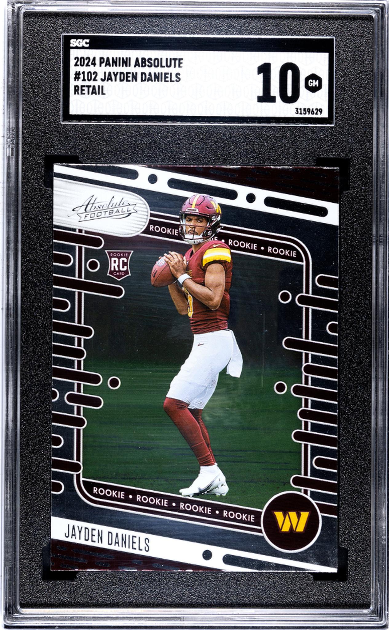 2024 Panini Absolute #102 Jayden Daniels Retail SGC 10