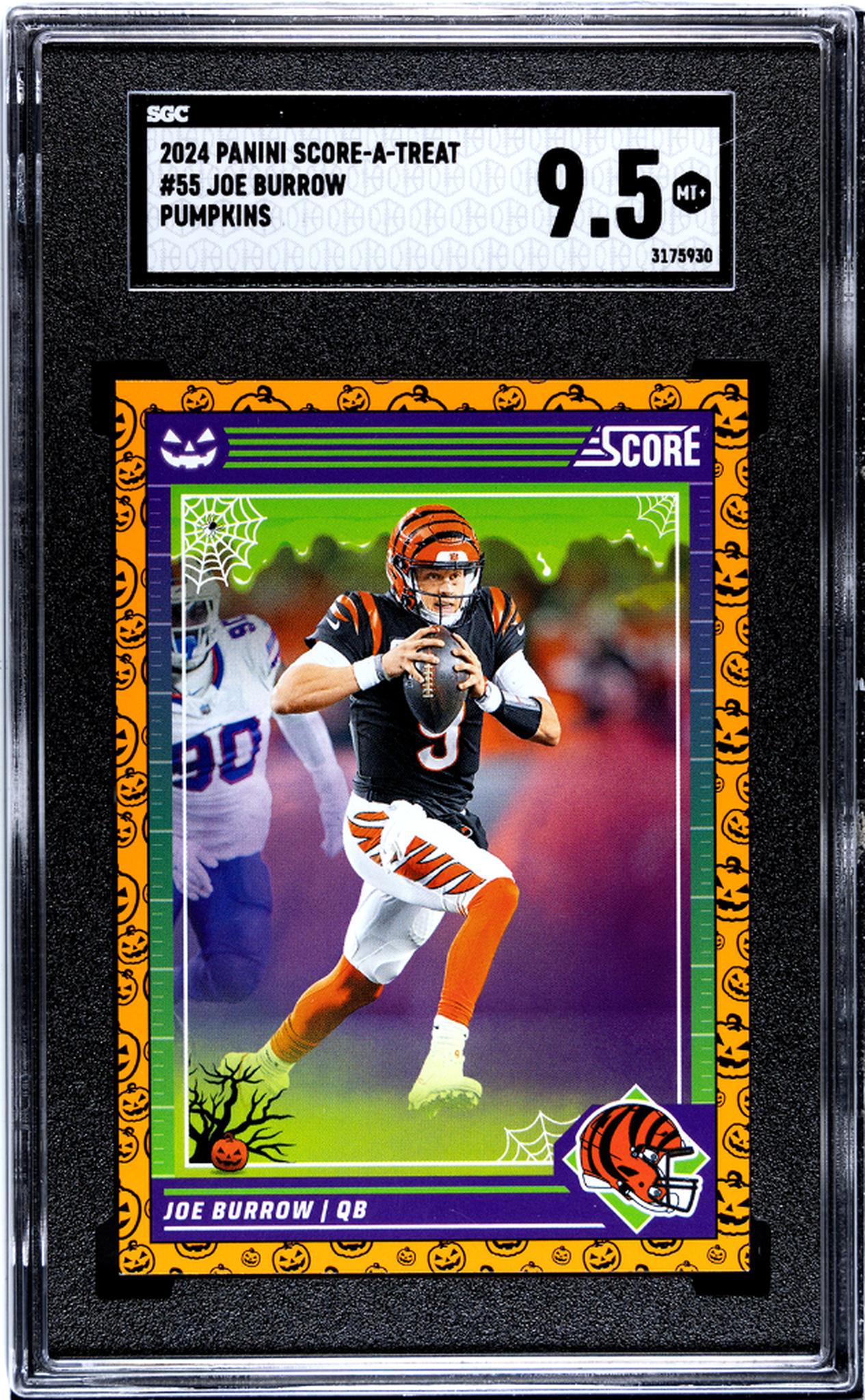 2024 Panini Score-A-Treat #55 Joe Burrow Pumpkins SGC 9.5