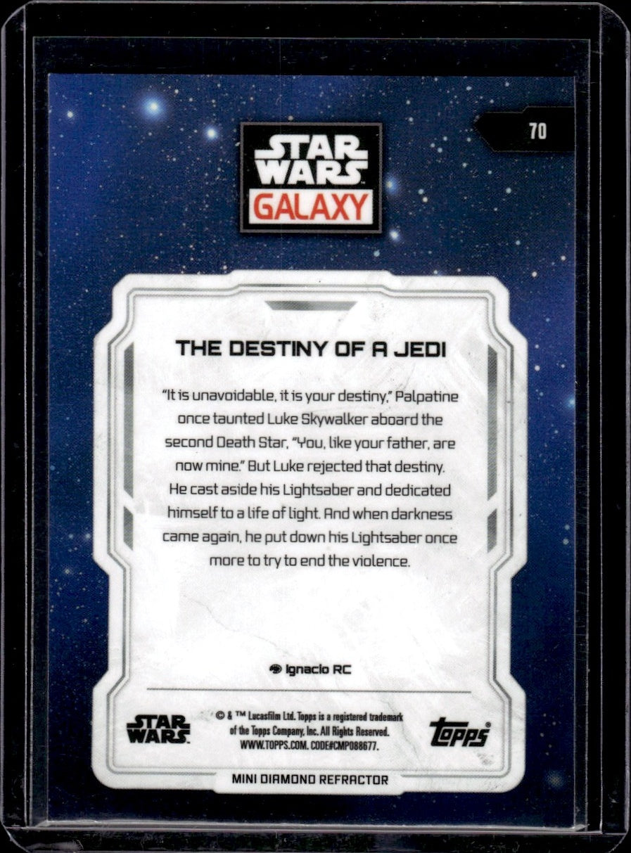 Topps Star Wars Galaxy #70 The Destiny of a Jedi Mini