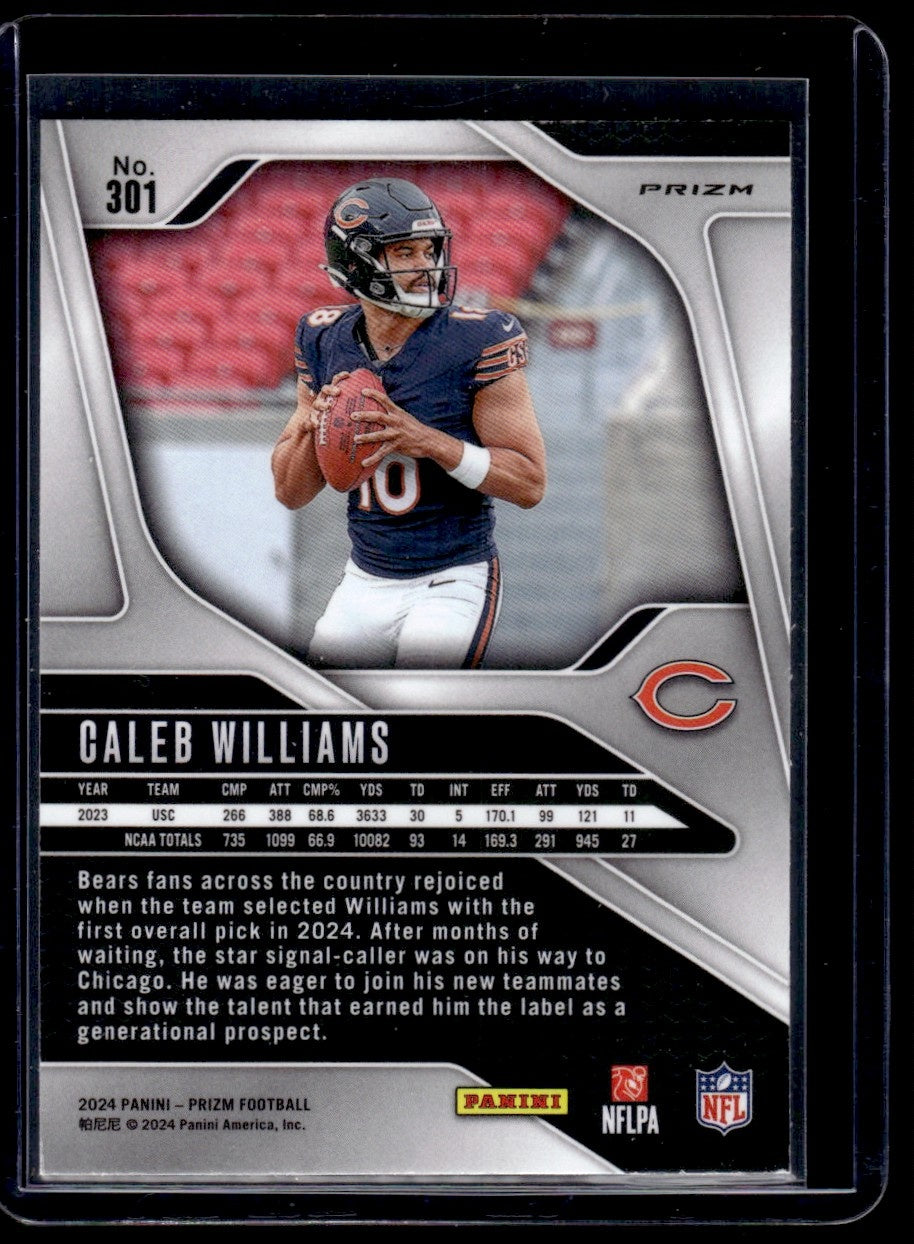 2024 Panini Prizm Orange Disco Caleb Williams #301 RC