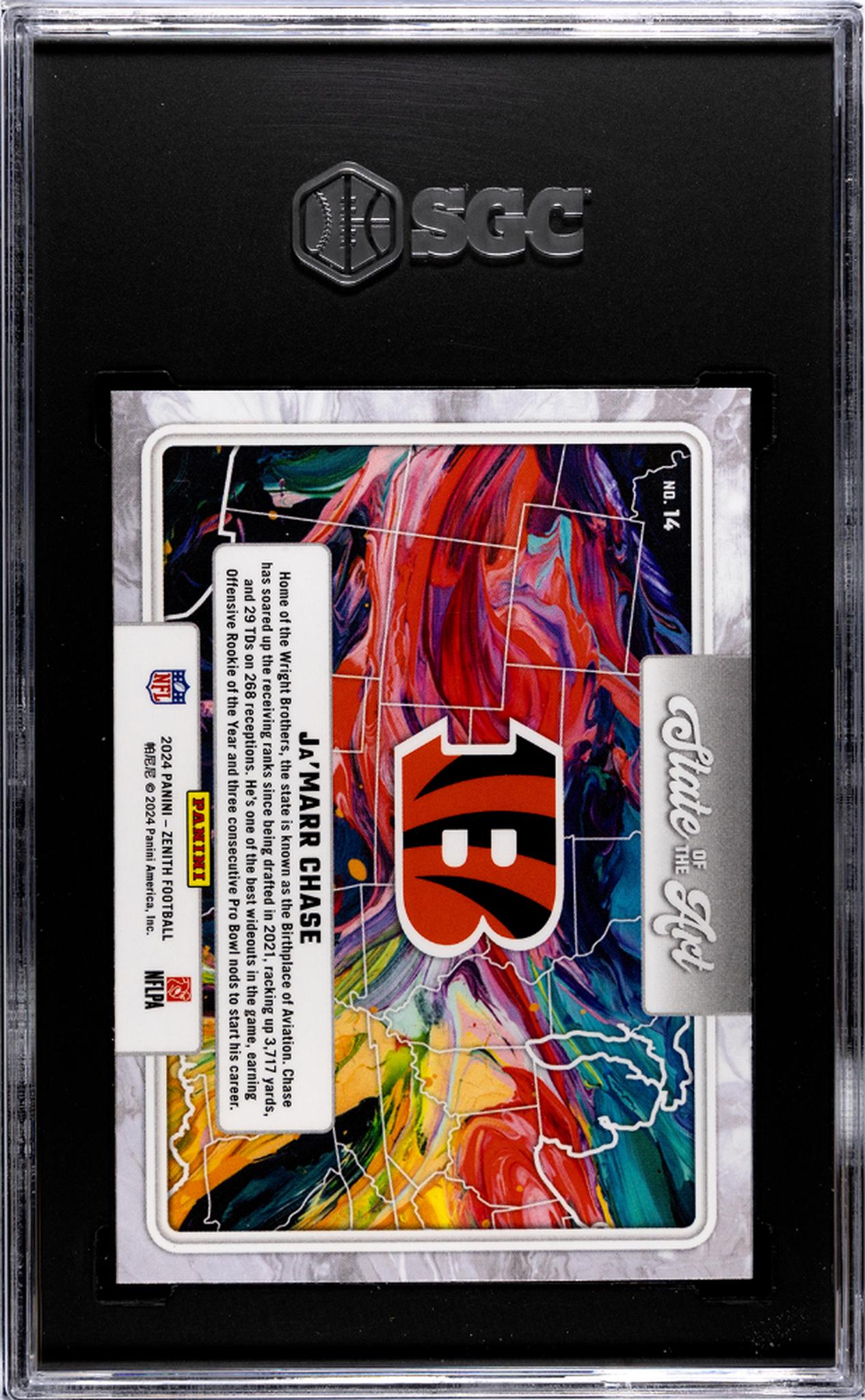 2024 Panini Zenith #14 Ja'Marr Chase State Of The Art SGC 9.5
