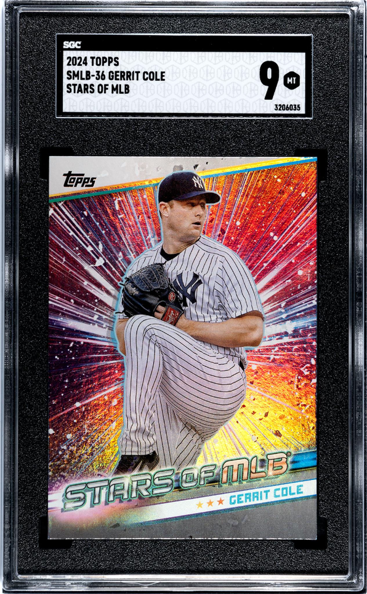 2024 Topps Series 1 Stars of MLB Gerrit Cole #SMLB-36 SGC 9