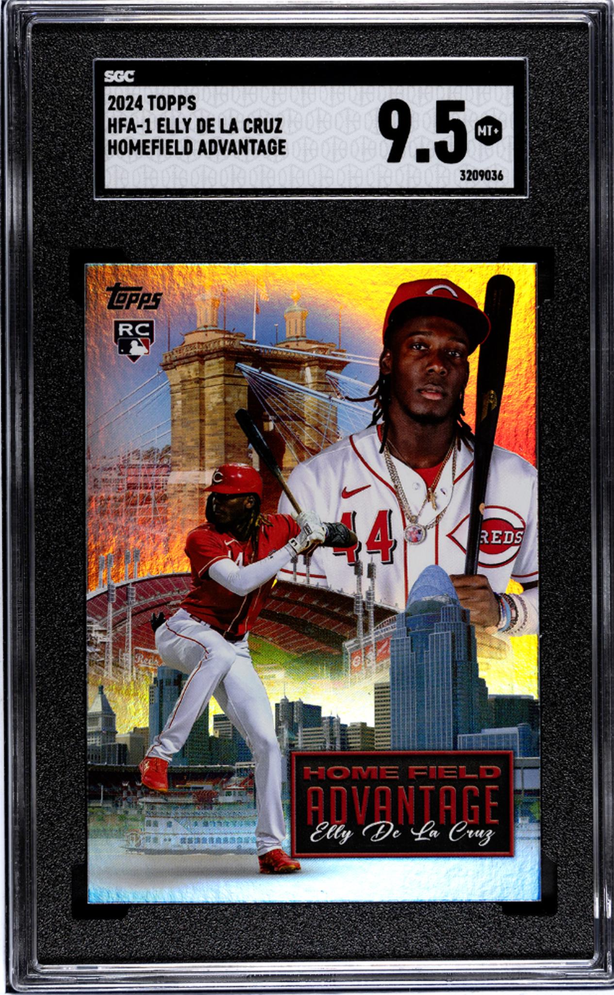 2024 Topps Series 1 Home Field Advantage Elly De La Cruz #HFA-1 RC SGC 9.5
