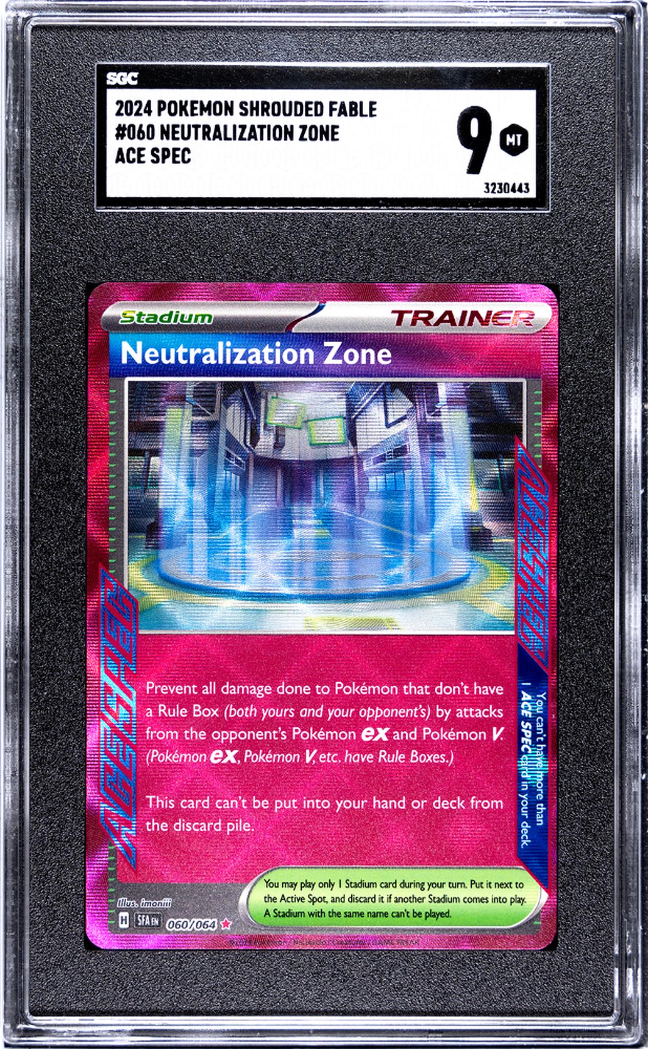 2024 Pokemon Shrouded Fable #060 Neutralization Zone 060/064 SGC 9