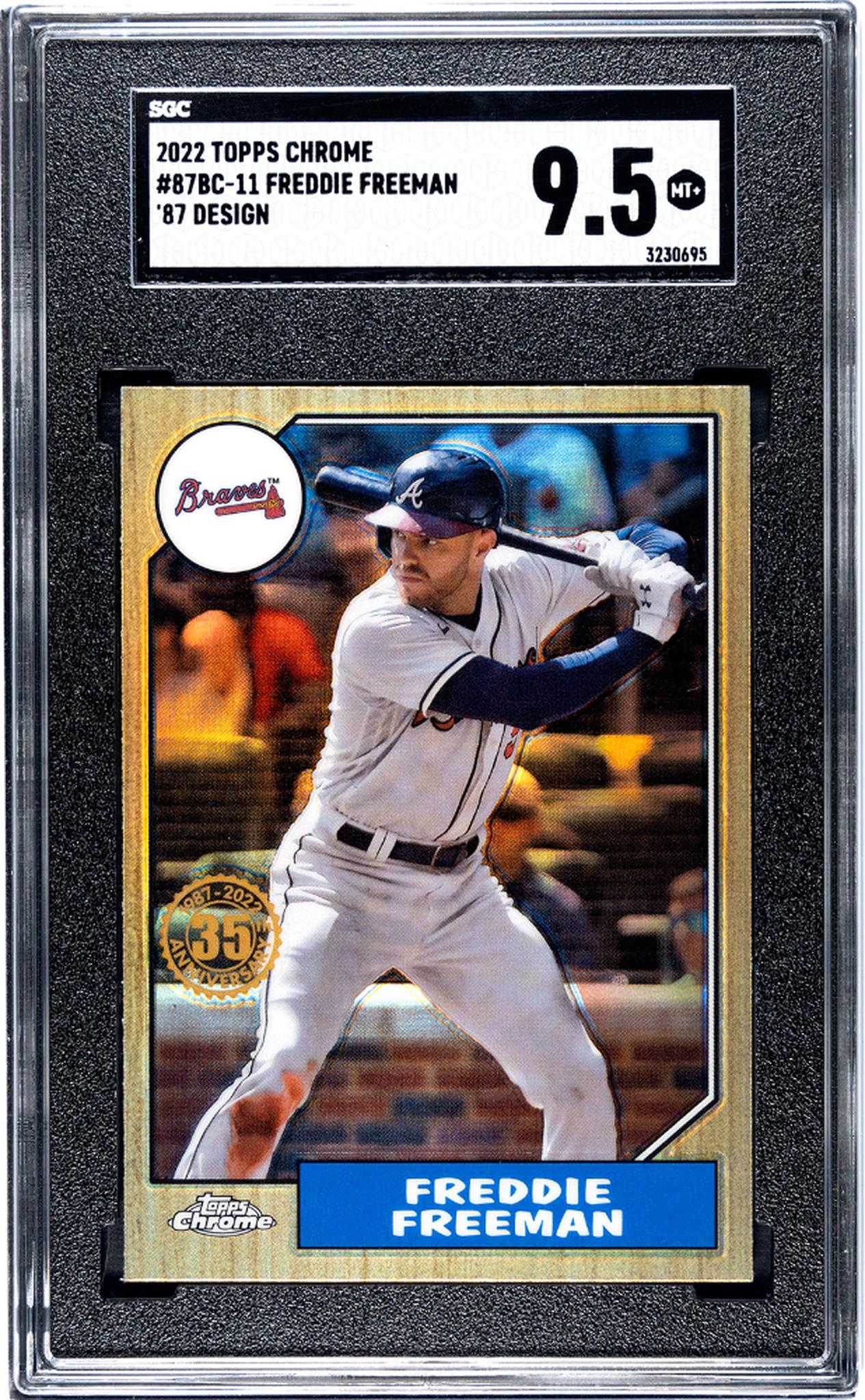 2022 Topps Chrome '87 Design Freddie Freeman #87BC-11 SGC 9.5