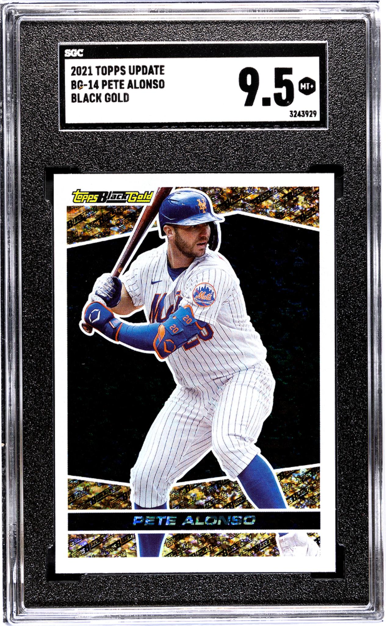 2021 Topps Update #BG-14 Pete Alonso Black Gold SGC 9.5
