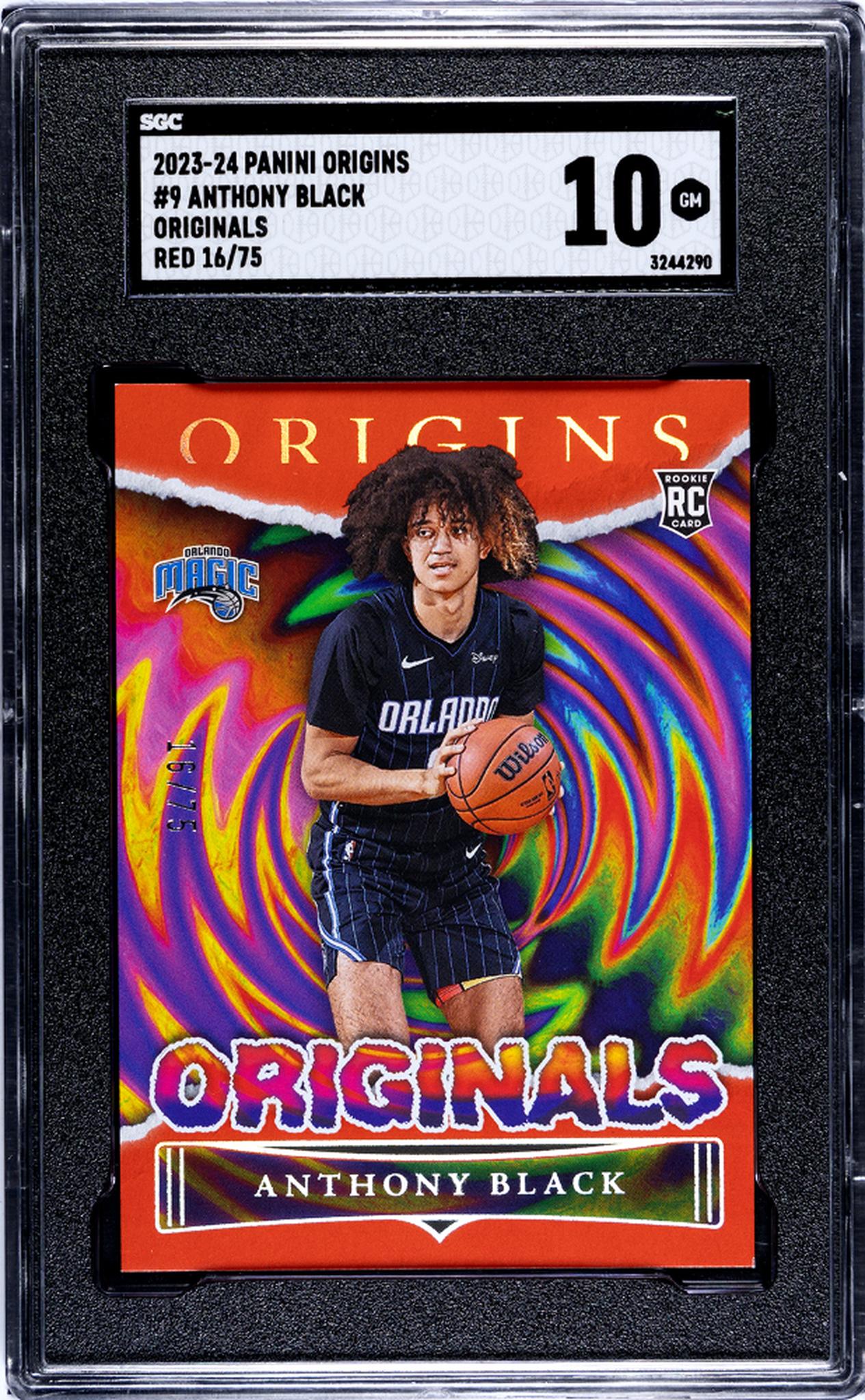 2023-24 Panini Origins #9 Anthony Black Originals Red /75 SGC 10