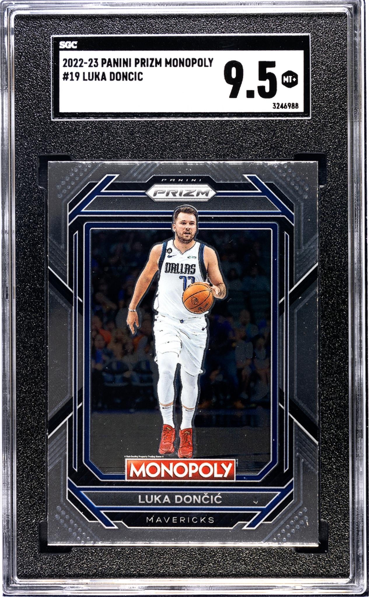 2022-23 Panini Prizm Monopoly Luka Doncic #19 SGC 9.5