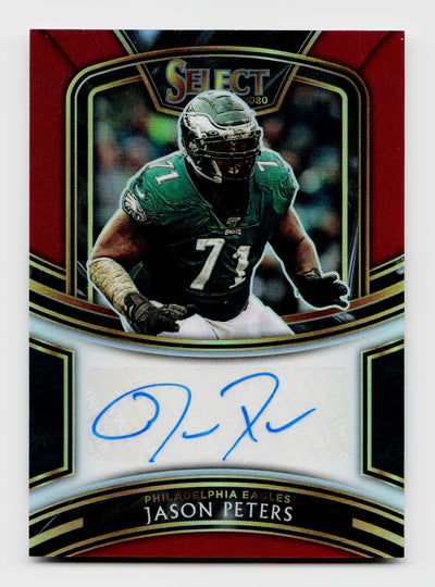 2020 Panini Select Jason Peters #SI-JPE Maroon Signatures Auto /60