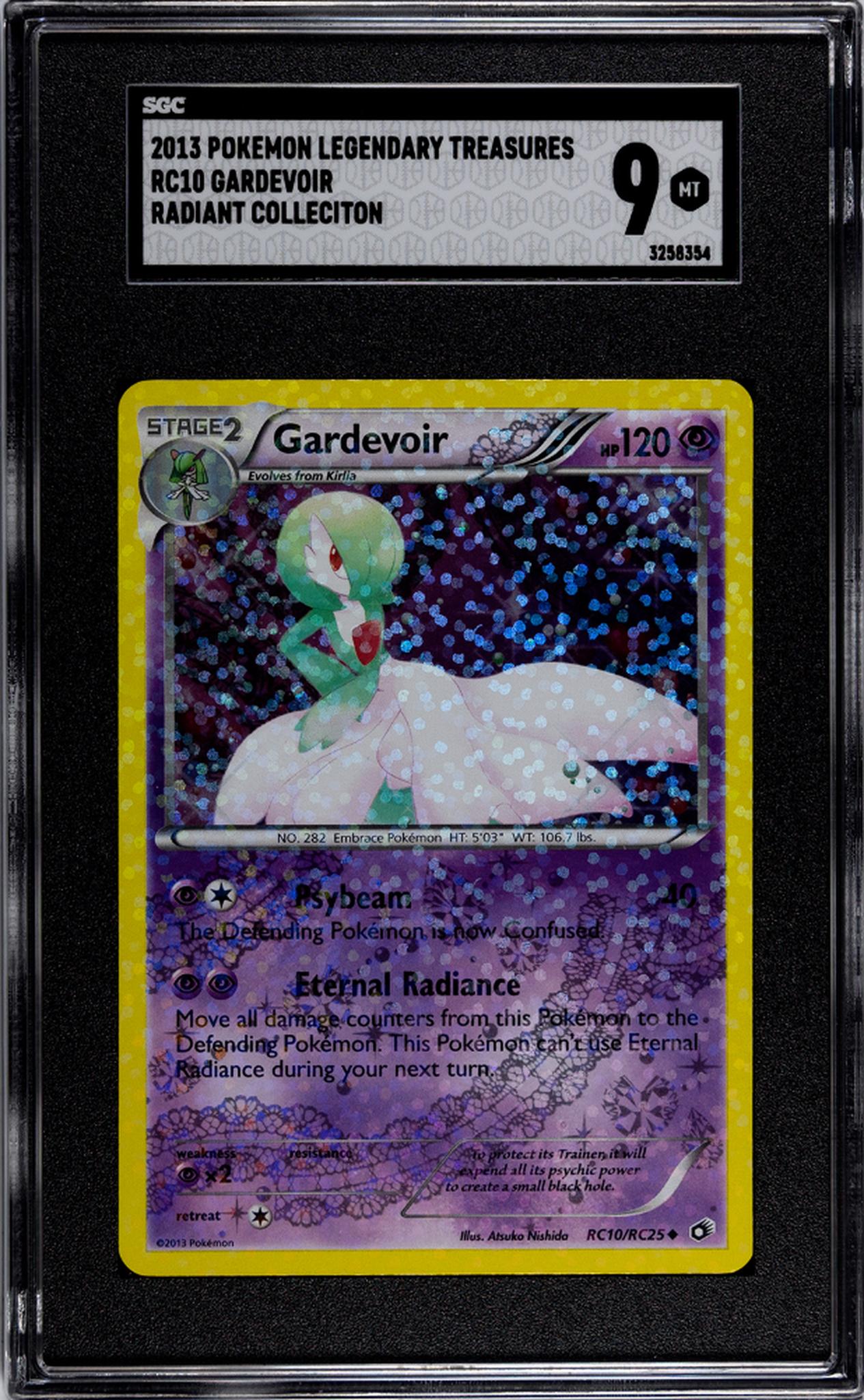 2013 Radiant Collection #RC10 Gardevoir Legendary Treasures SGC 9