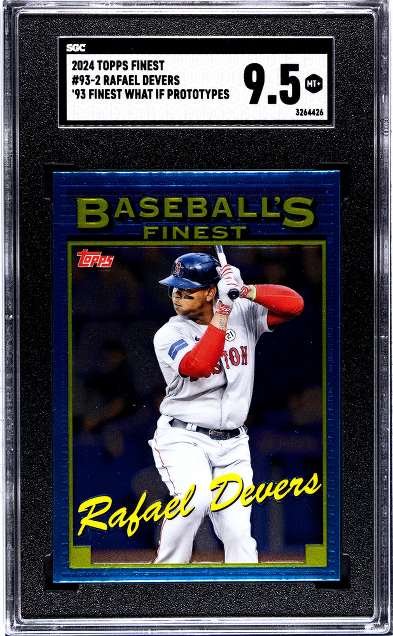 2024 Topps Finest #93-2 Rafael Devers 93 Finest What If Prototypes SGC 9.5