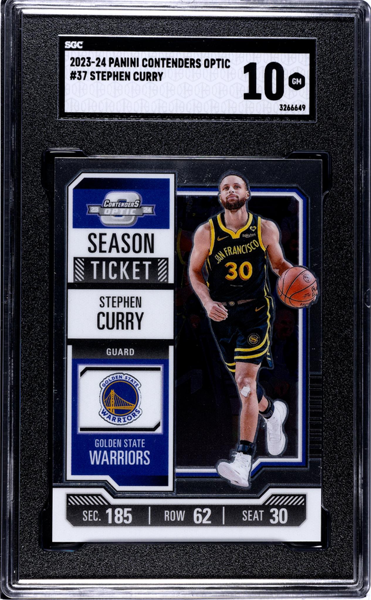 2023-24 Panini Contenders Optic #37 Stephen Curry SGC 10