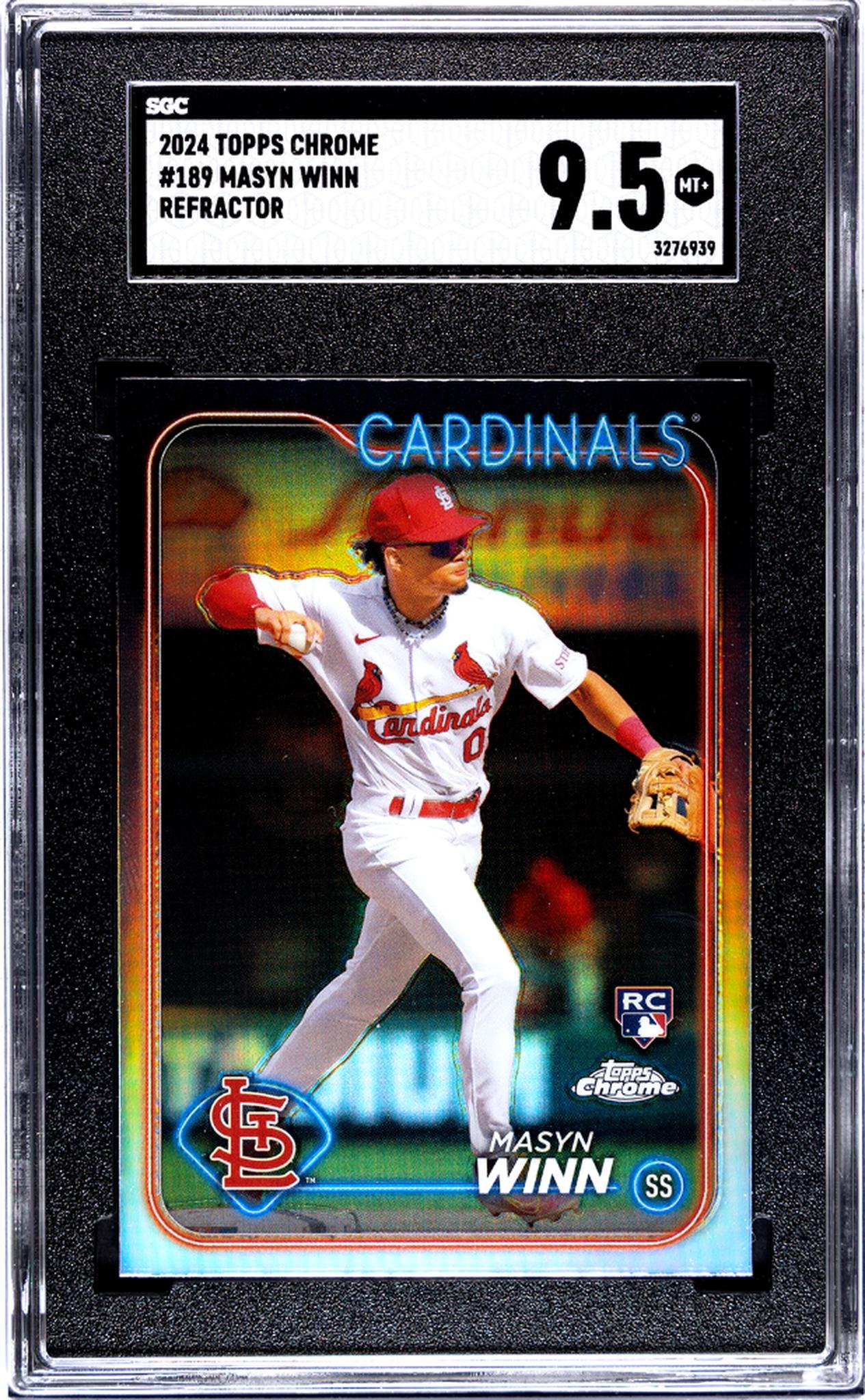 2024 Topps Chrome #189 Masyn Winn Refractor SGC 9.5