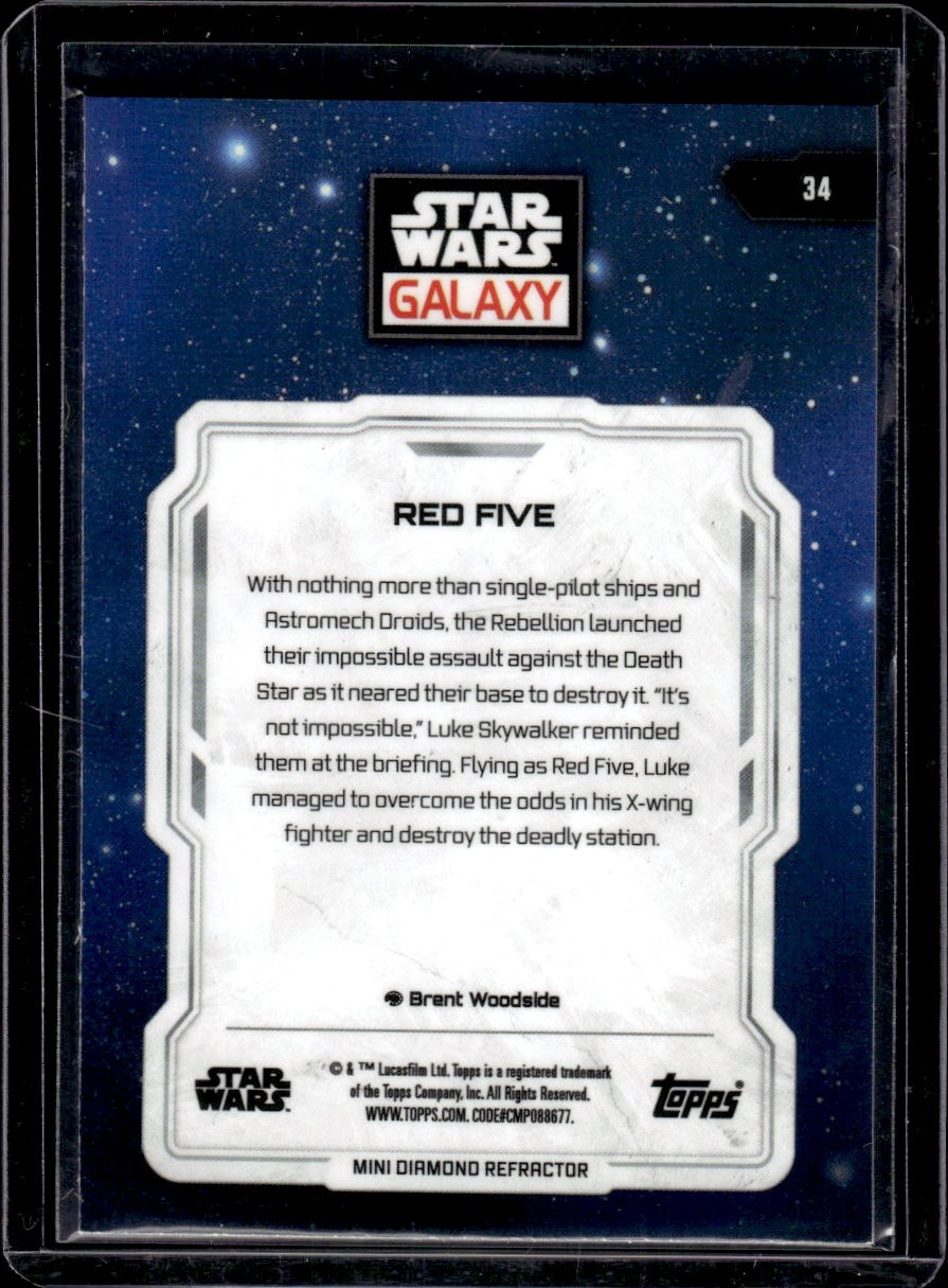 Topps Star Wars Galaxy #34 Red Five