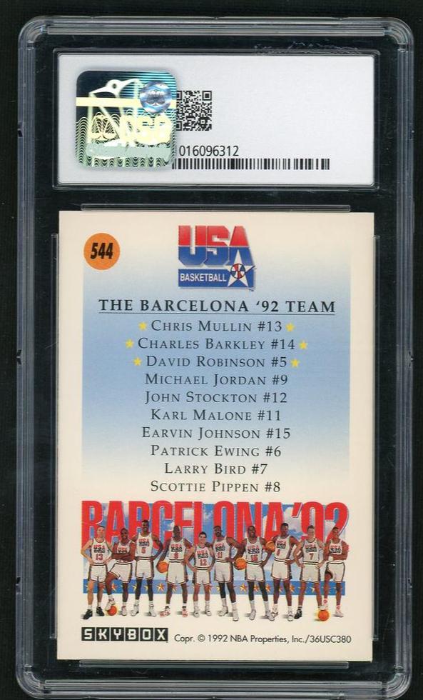 1991 SkyBox 544 Team USA CSG 9 Mint USA Basketball