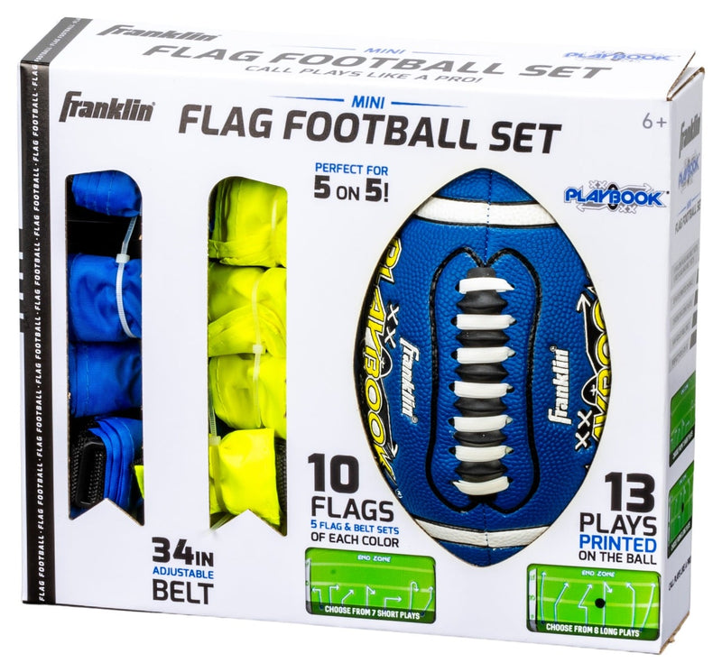 Franklin Sports Mini Playbook Flag Football - 10 Player