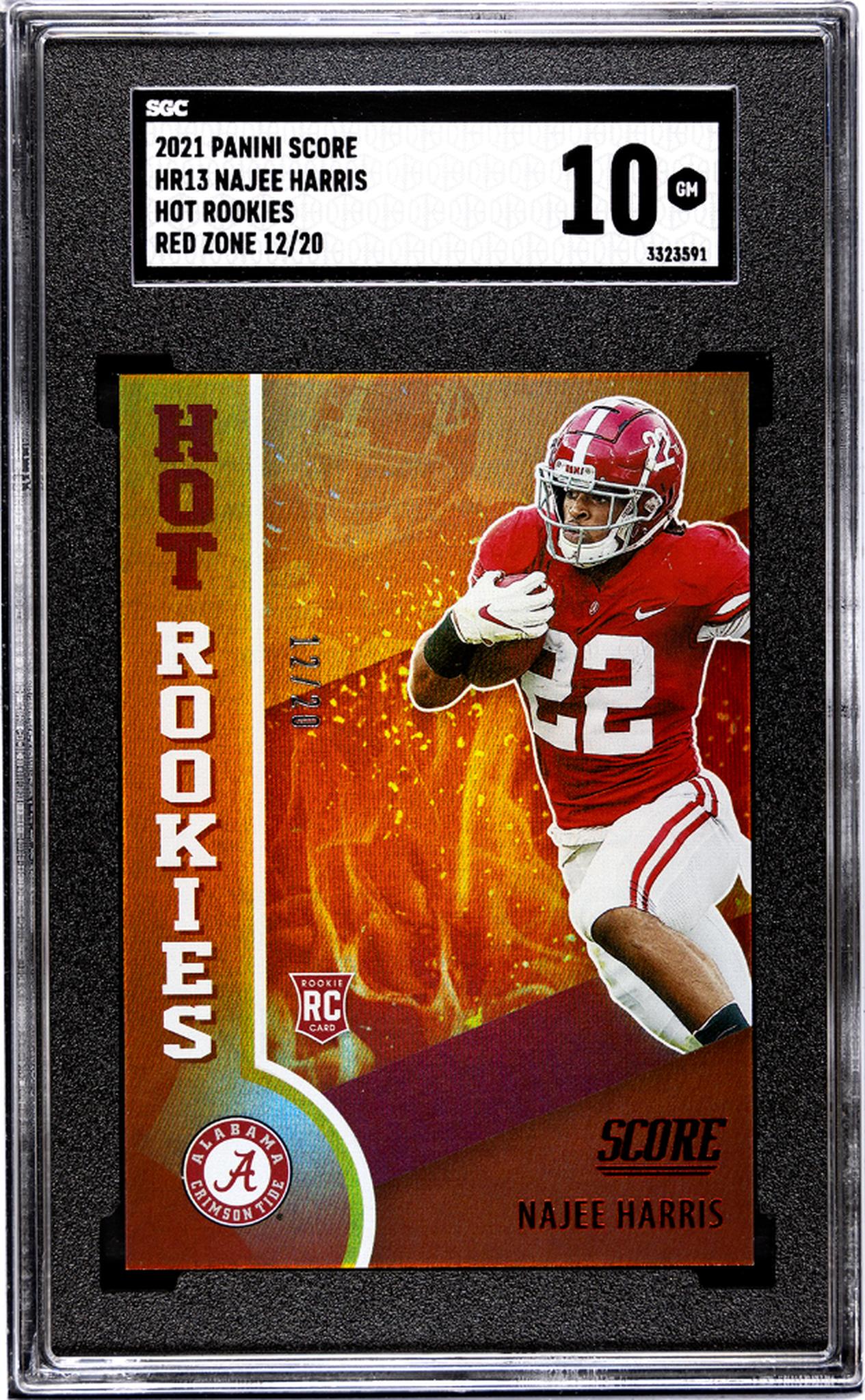 2021 Score #HR13 Najee Harris Hot Rookies /20 SGC 10