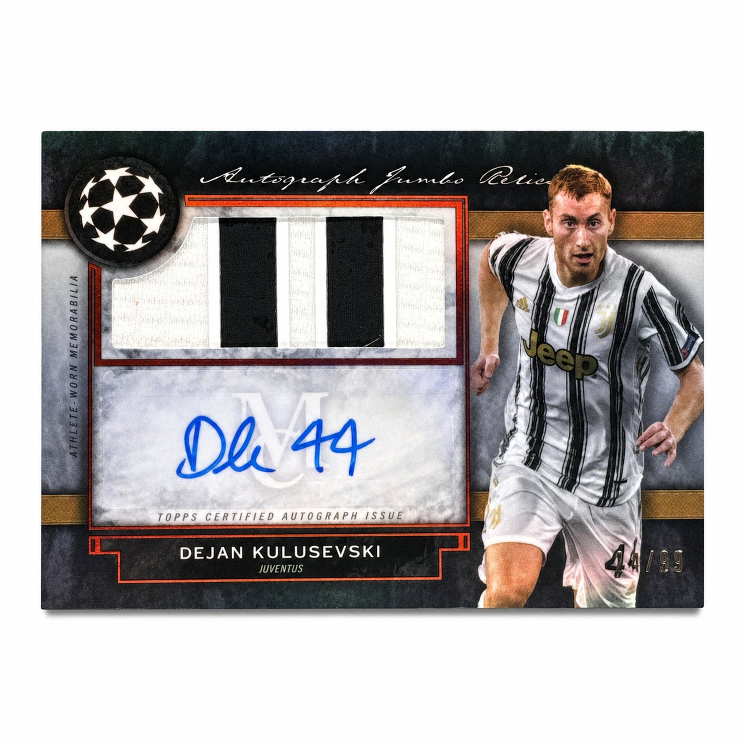 2020 Topps Museum Collection Dejan Kulusevski Patch Auto /25