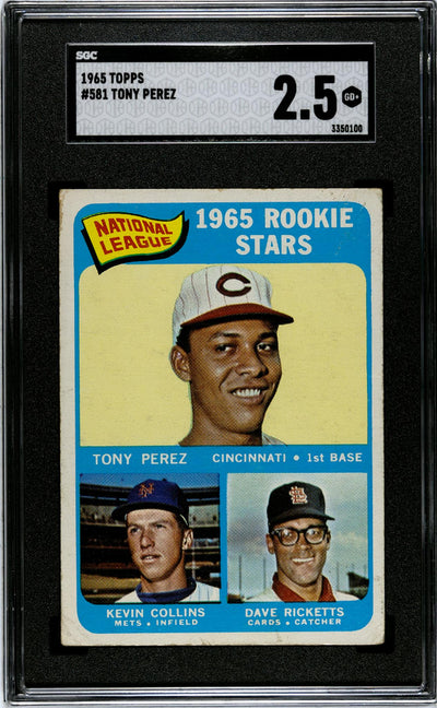 1965 Topps Tony Perez #581 Rookie Stars SGC 2.5