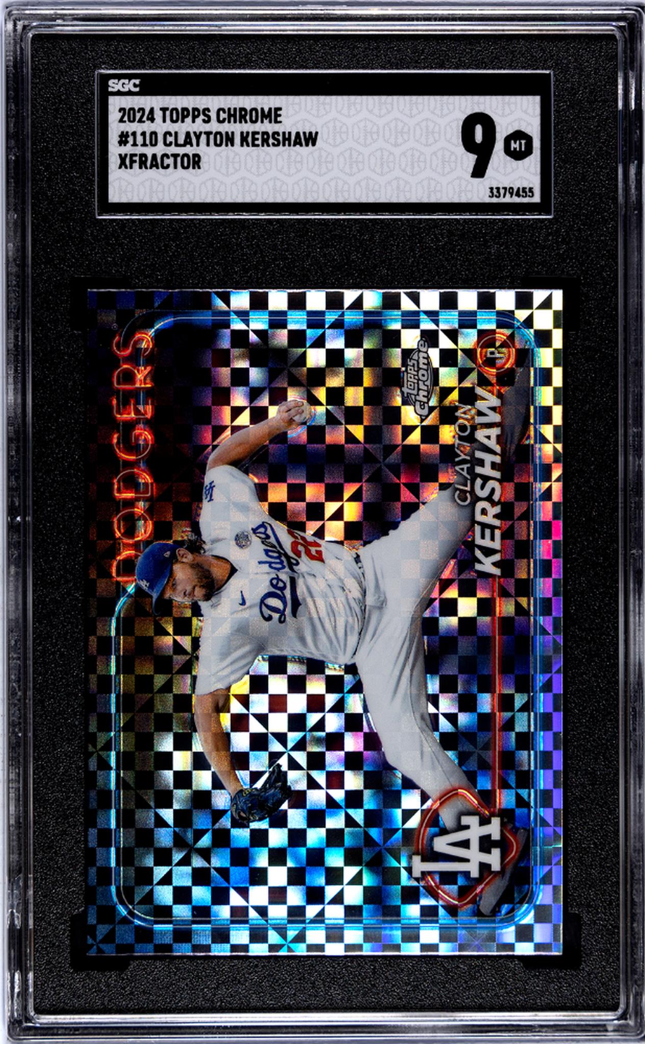 2024 Topps Chrome #110 Clayton Kershaw SGC 9