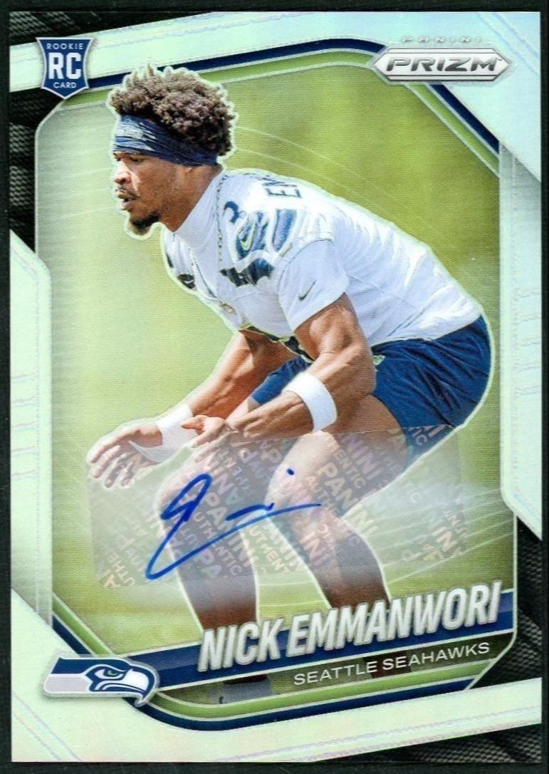 2025 Panini Prizm 320 Nick Emmanwori Silver Prizm Auto