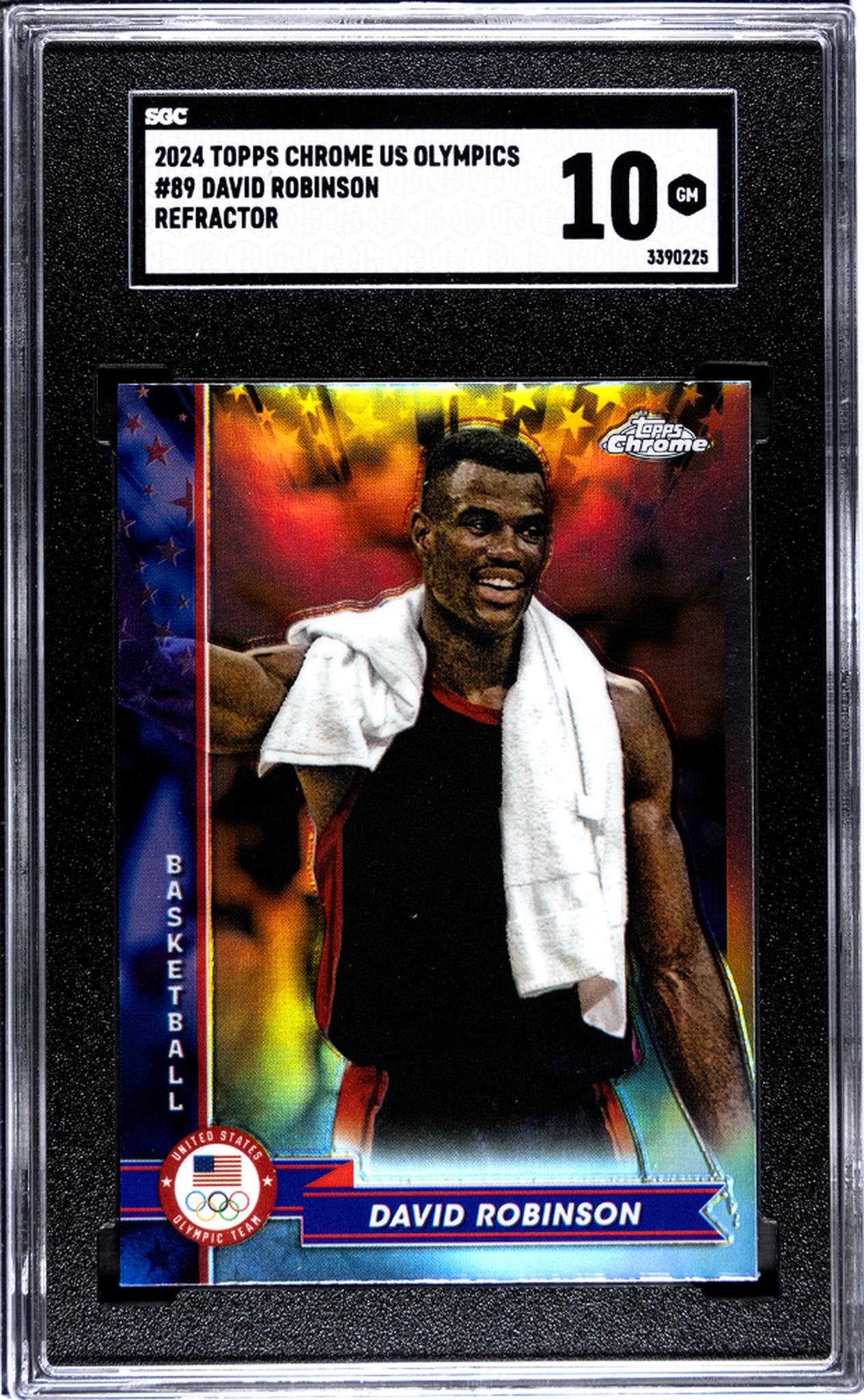 2024 Topps Chrome #89 David Robinson Refractor SGC 10