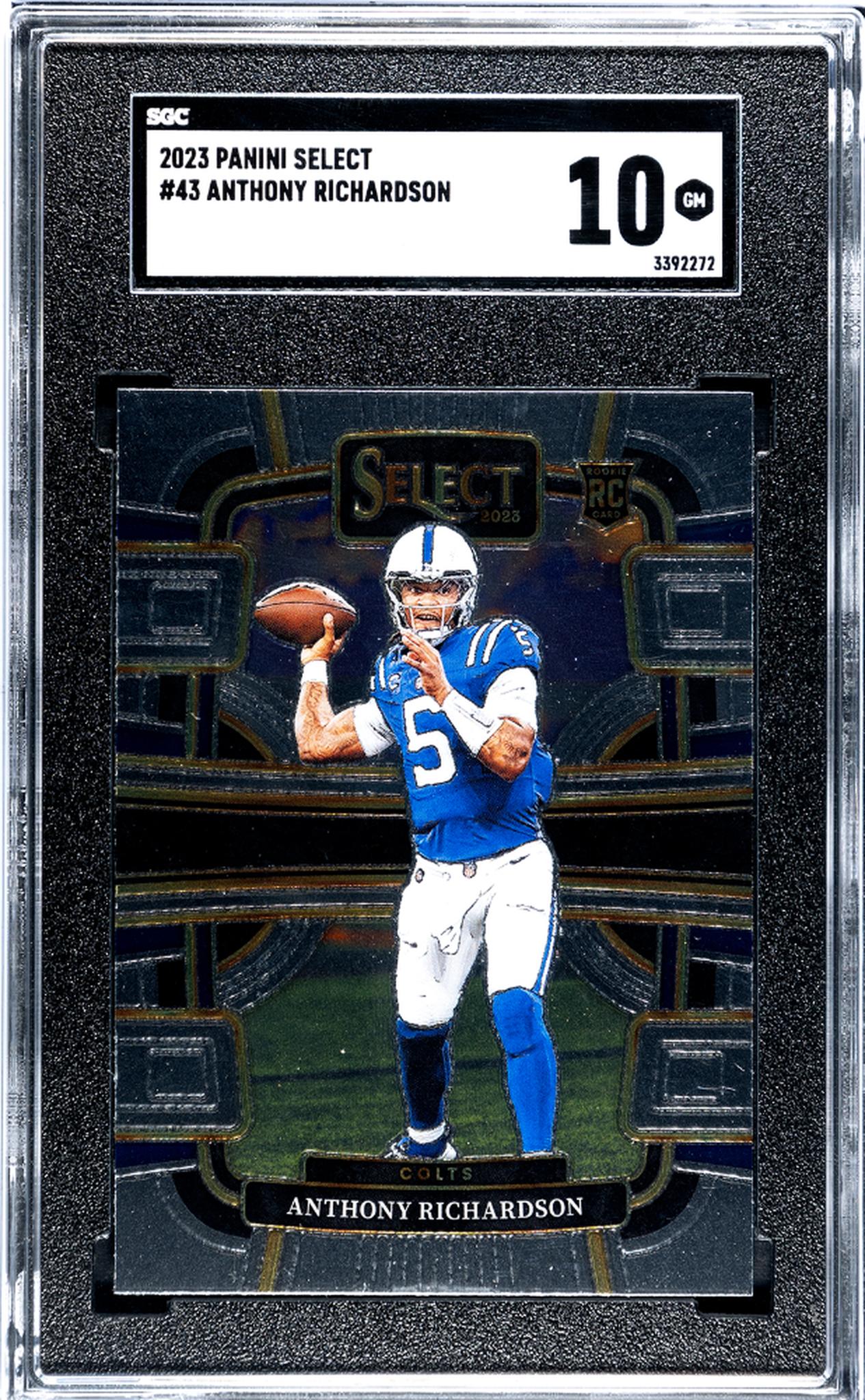 2023 Panini Select Concourse Anthony Richardson #43 RC SGC 10