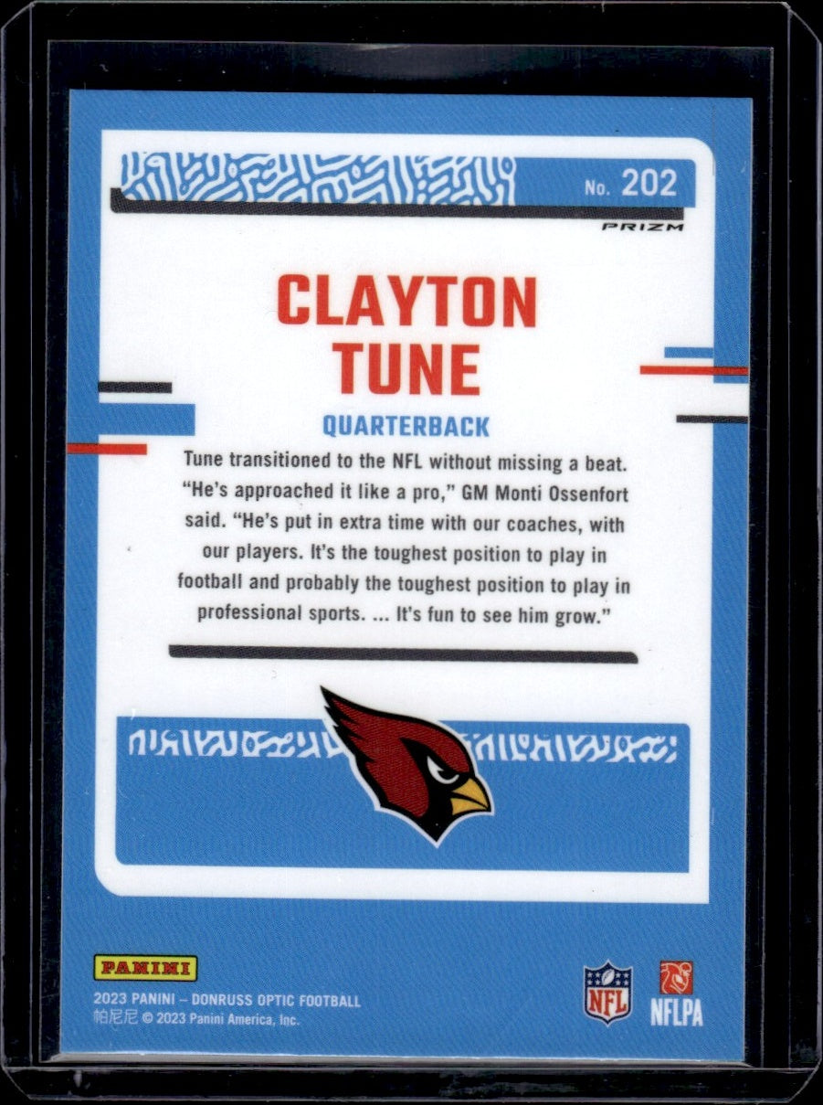 2023 Panini Donruss #202 Clayton Tune Prizm Rookie Cardinals