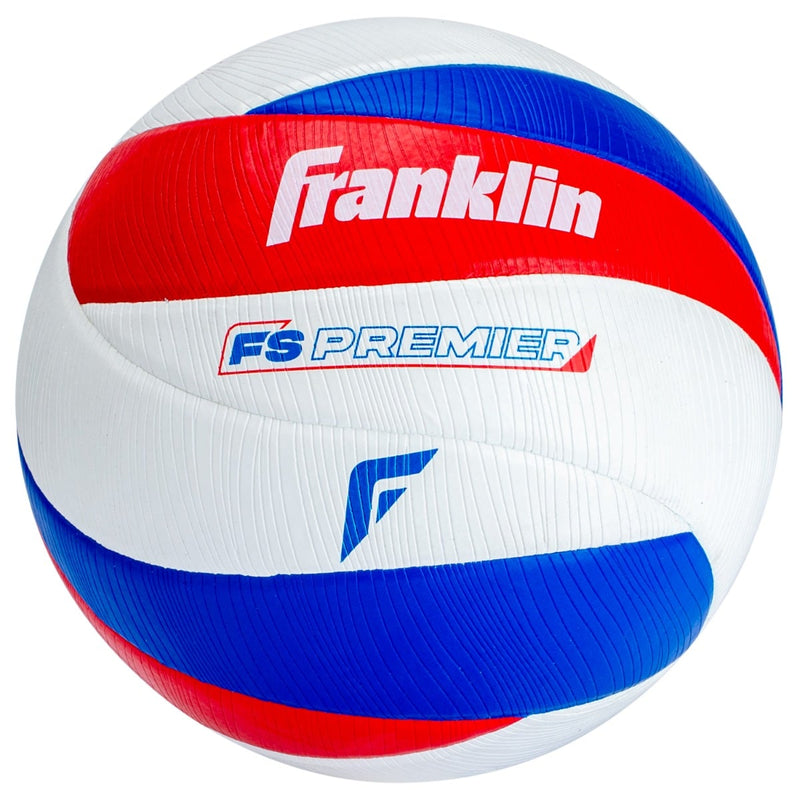 Franklin Sports FS Premier 12-Panel Indoor Volleyball - Red/White/Blue