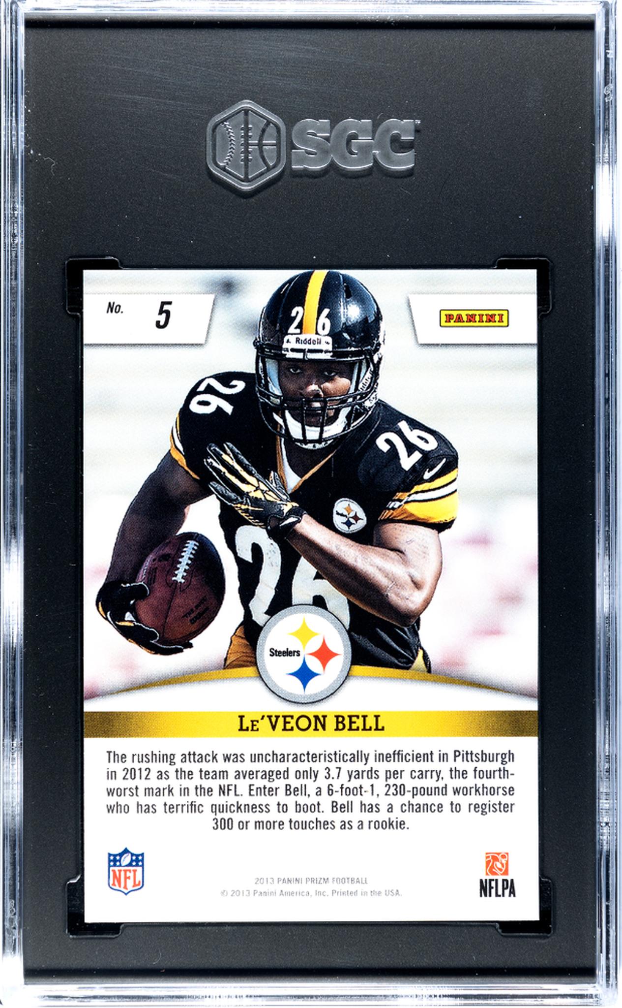 2013 Panini Prizm Rookie Impact Le'Veon Bell #5 RC SGC 10